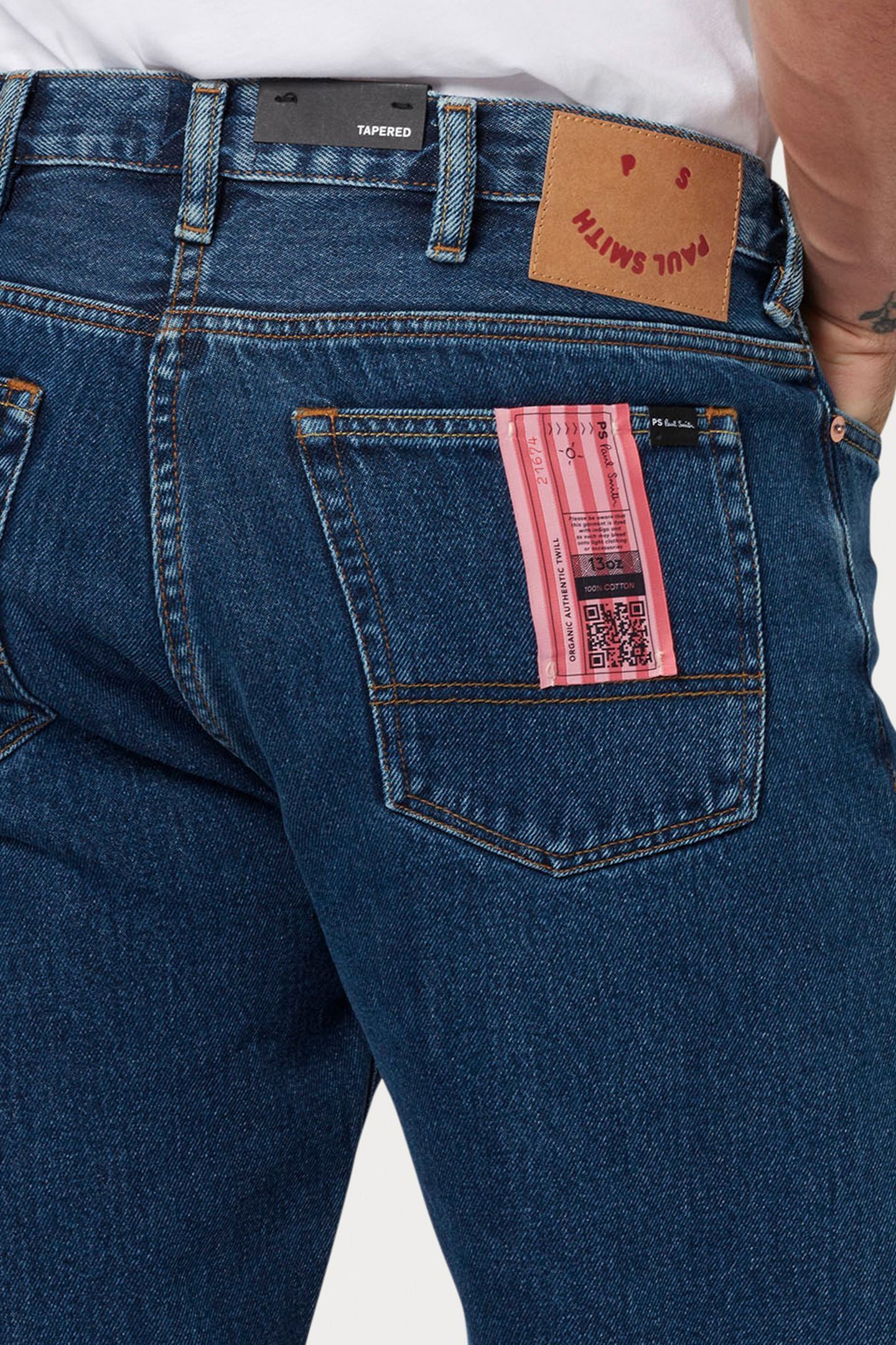 MENS TAPERED FIT JEAN MEDIUM BASE 8