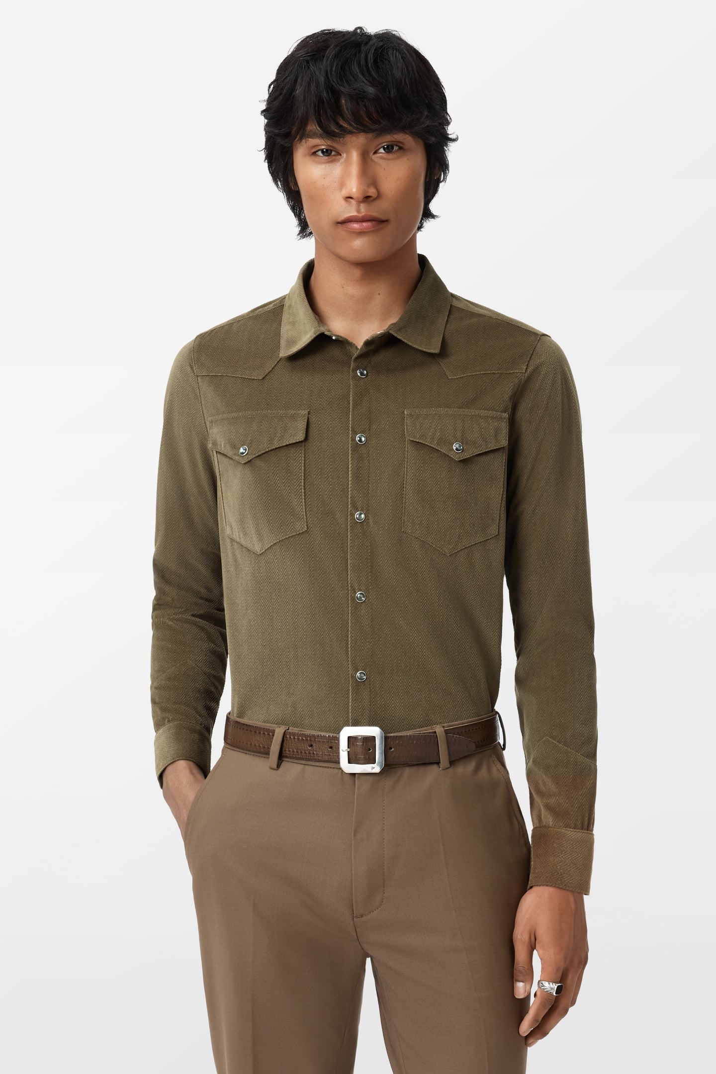 ANDRES SHIRT FOSSIL GREY 1