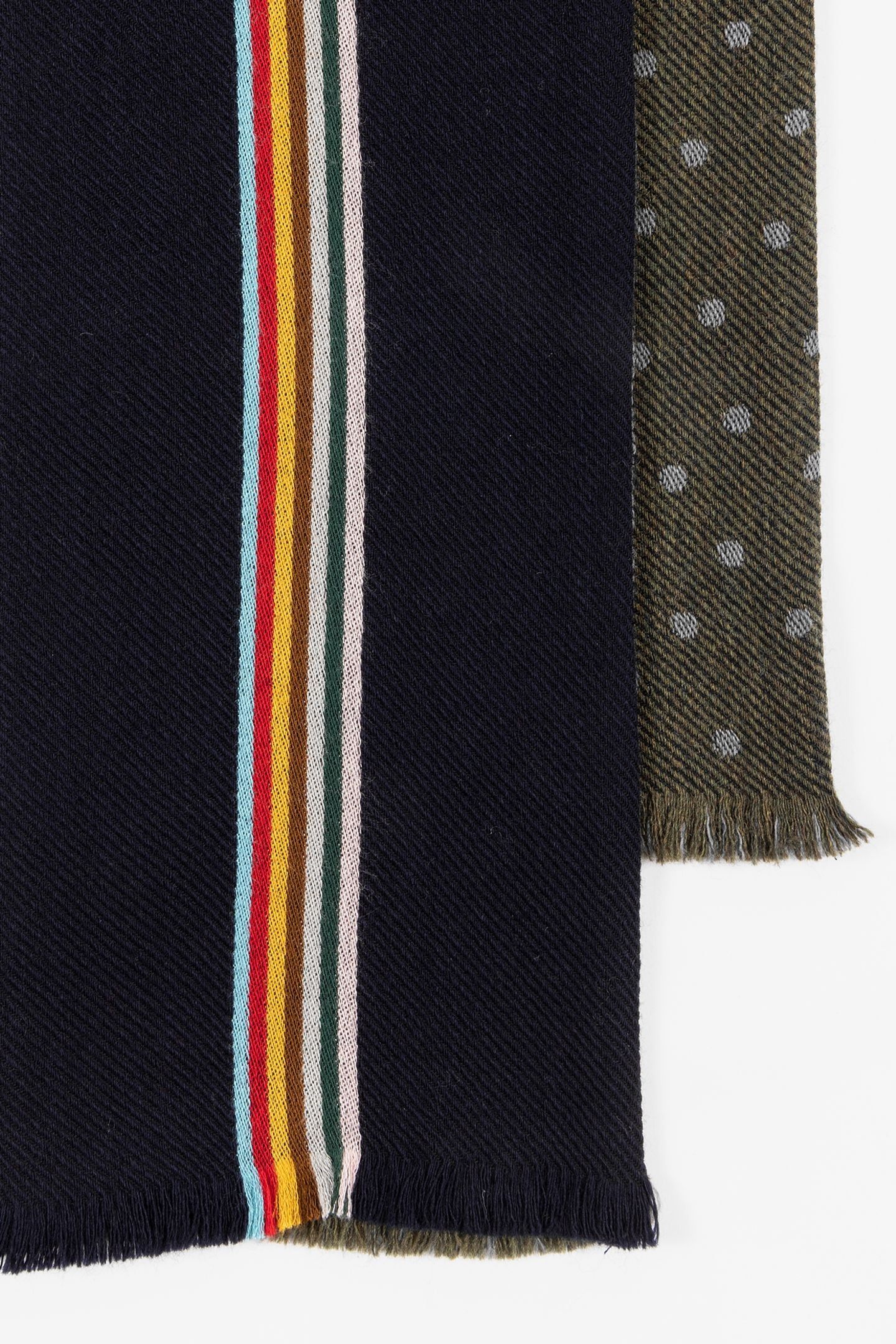 MEN SCARF SKINNY SIGNTR NAVY 7