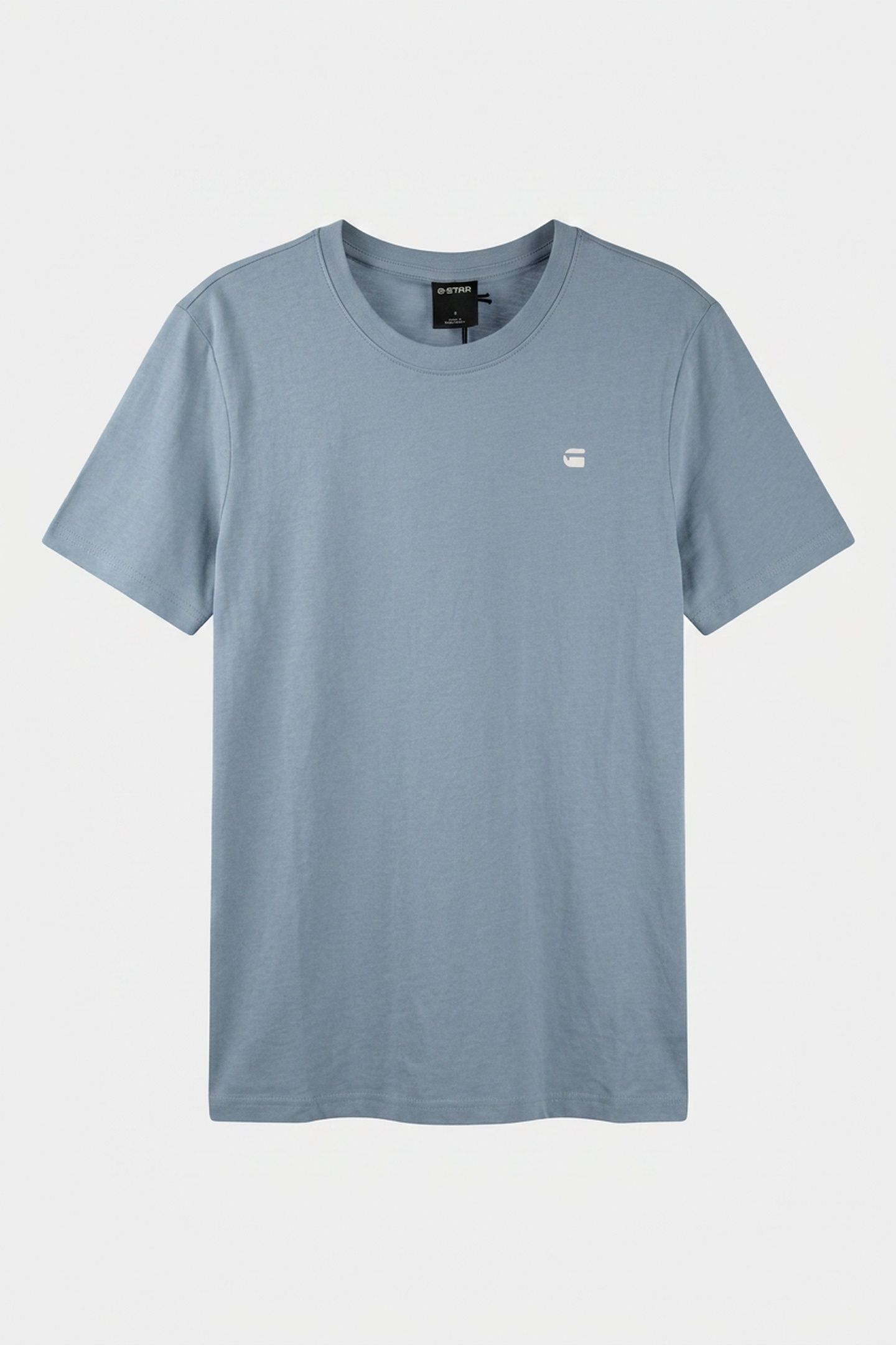 CHEST LOGO SLIM T-SHIRT ASH BLUE 3