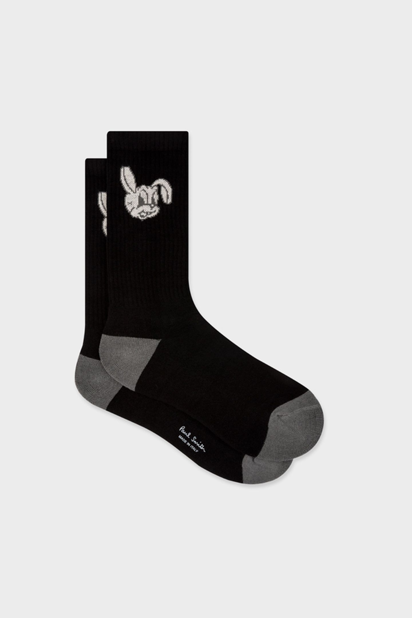 MEN SOCK PS BIG BUNNY BLACK 3