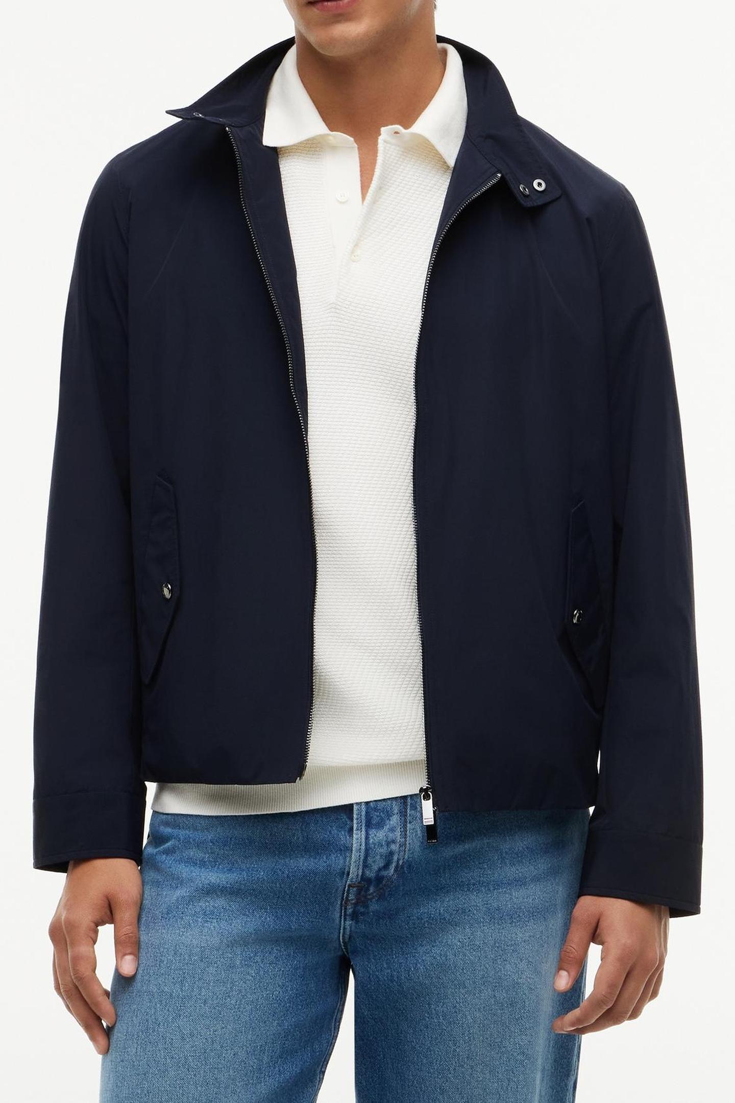 PERFORMANCE RELAXED HARRINGTON JACKET NAVY BLUE 1
