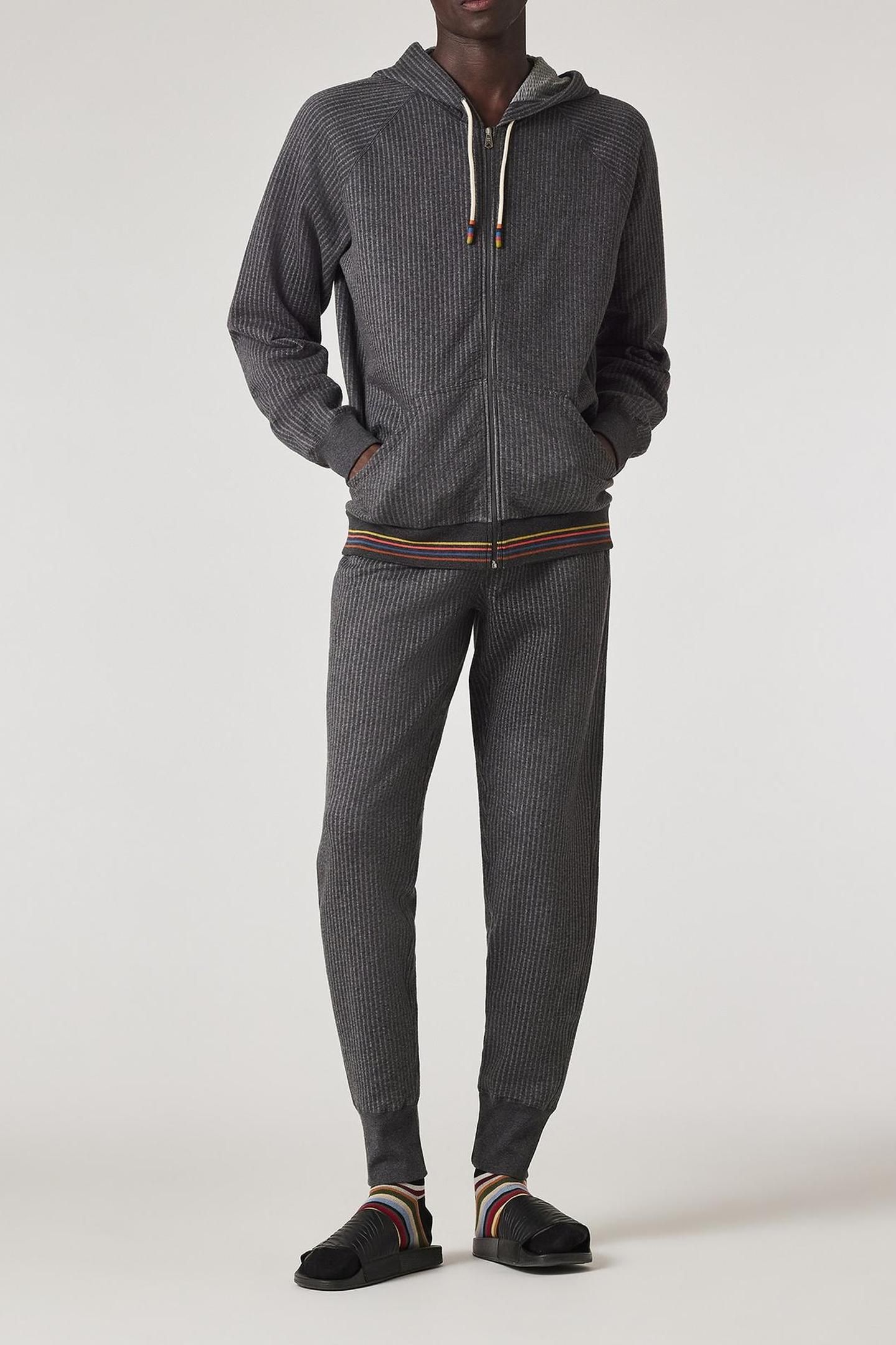 MEN HOODIE INTERLOCK SLATE 1