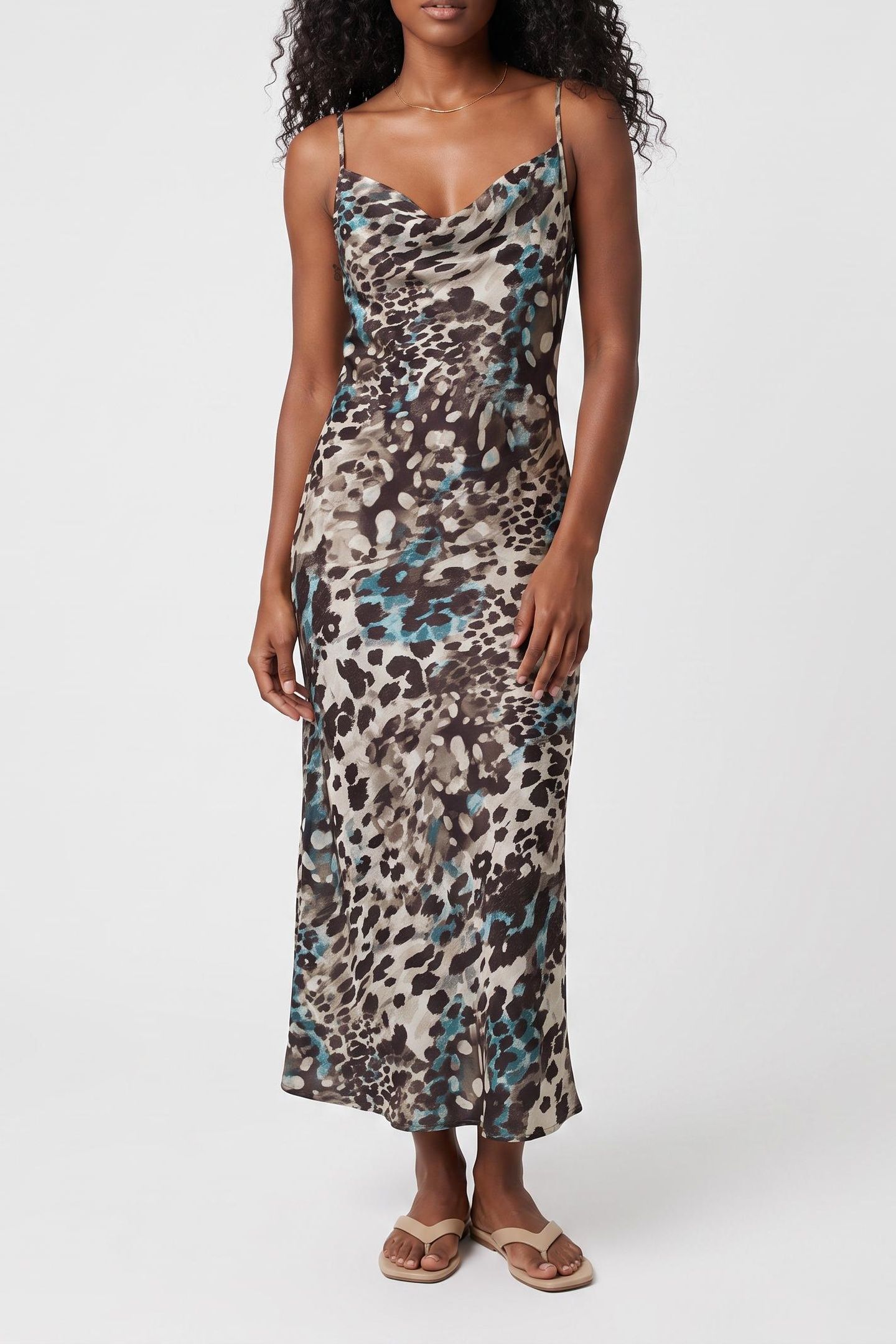 NEW AKILINA DRESS AQUARELLE LEOPARD PR 1