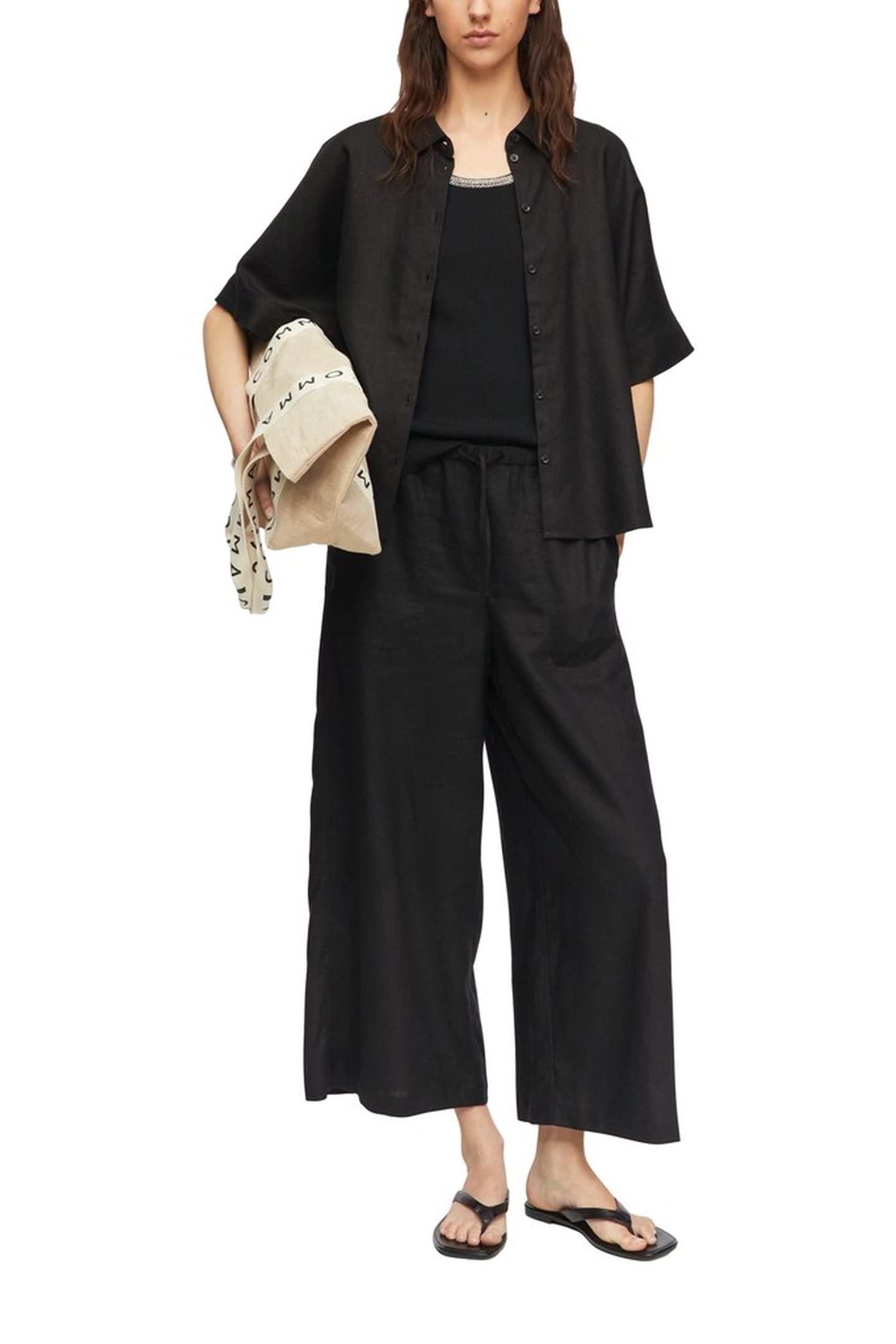 COMMA BLOUSES BLACK 2