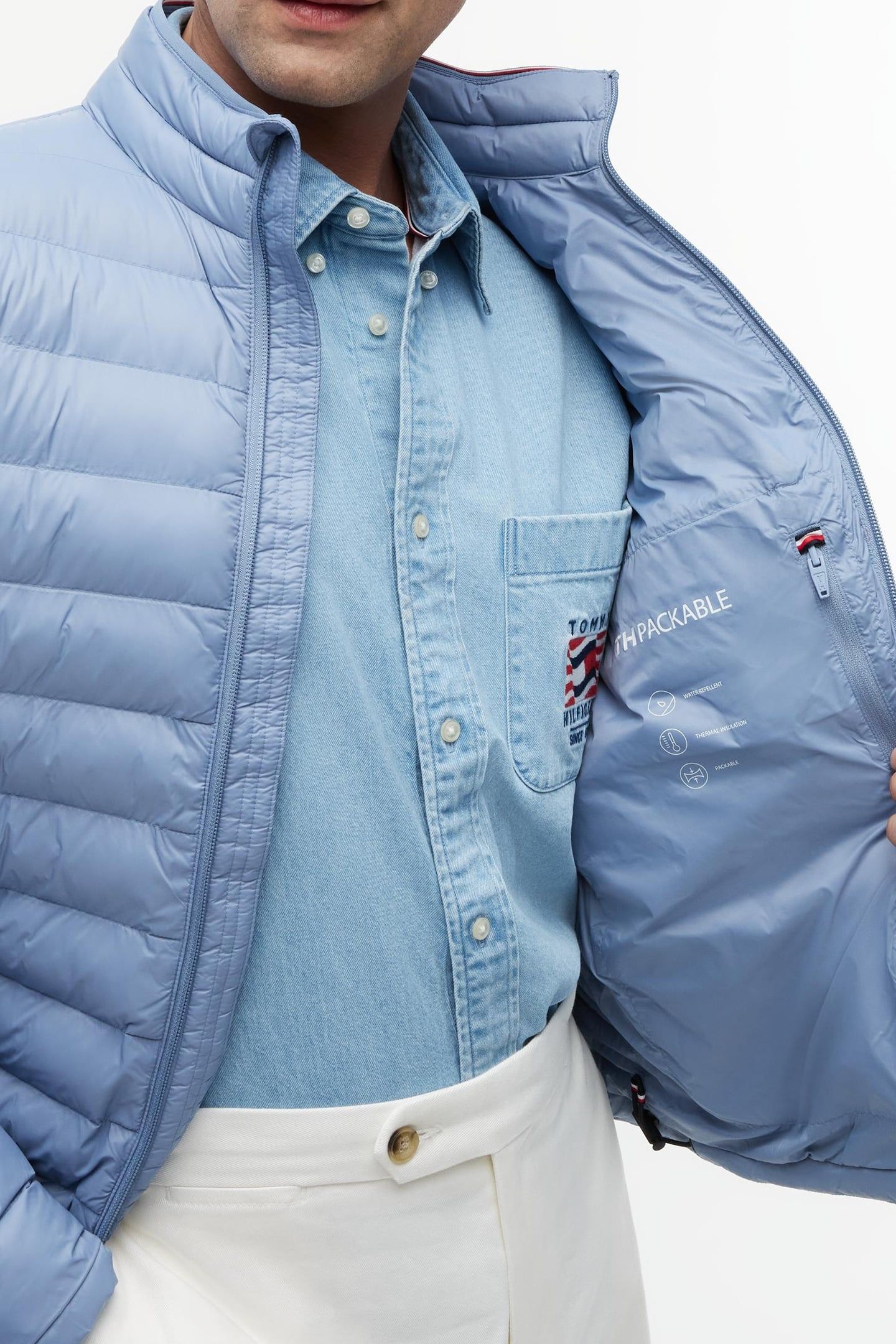 PACKABLE RECYCLED JACKET BRISK BLUE 10