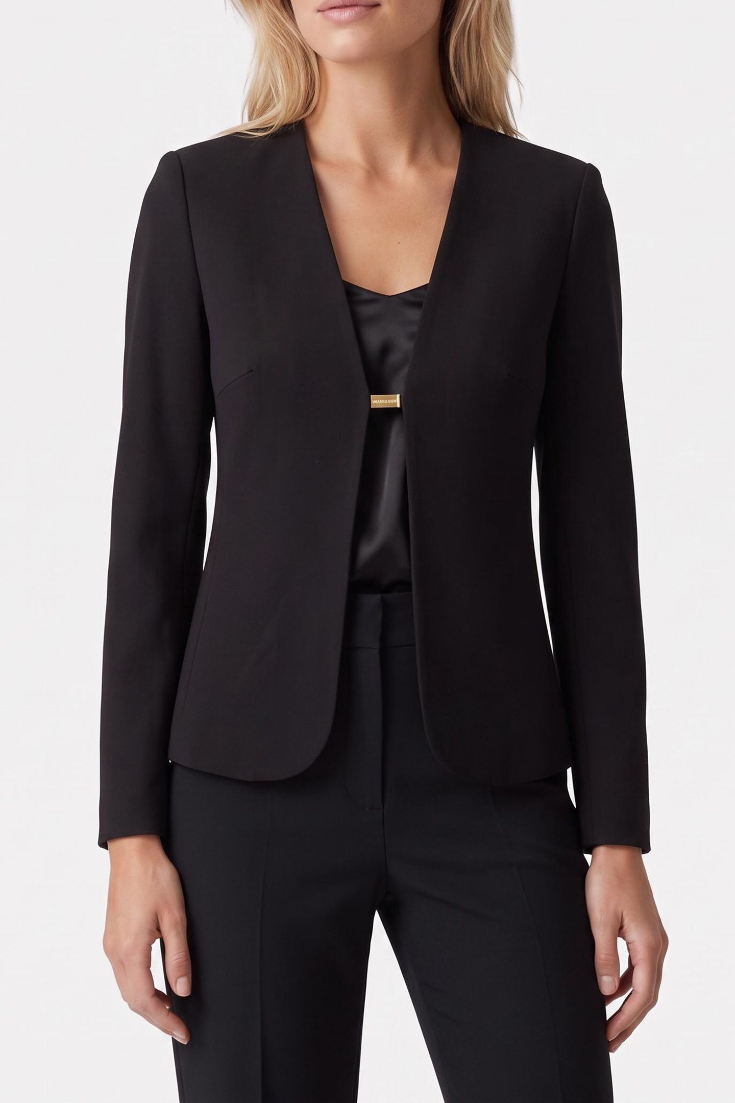 GWEN FRONT OPEN BLAZ JET BLACK A996 1