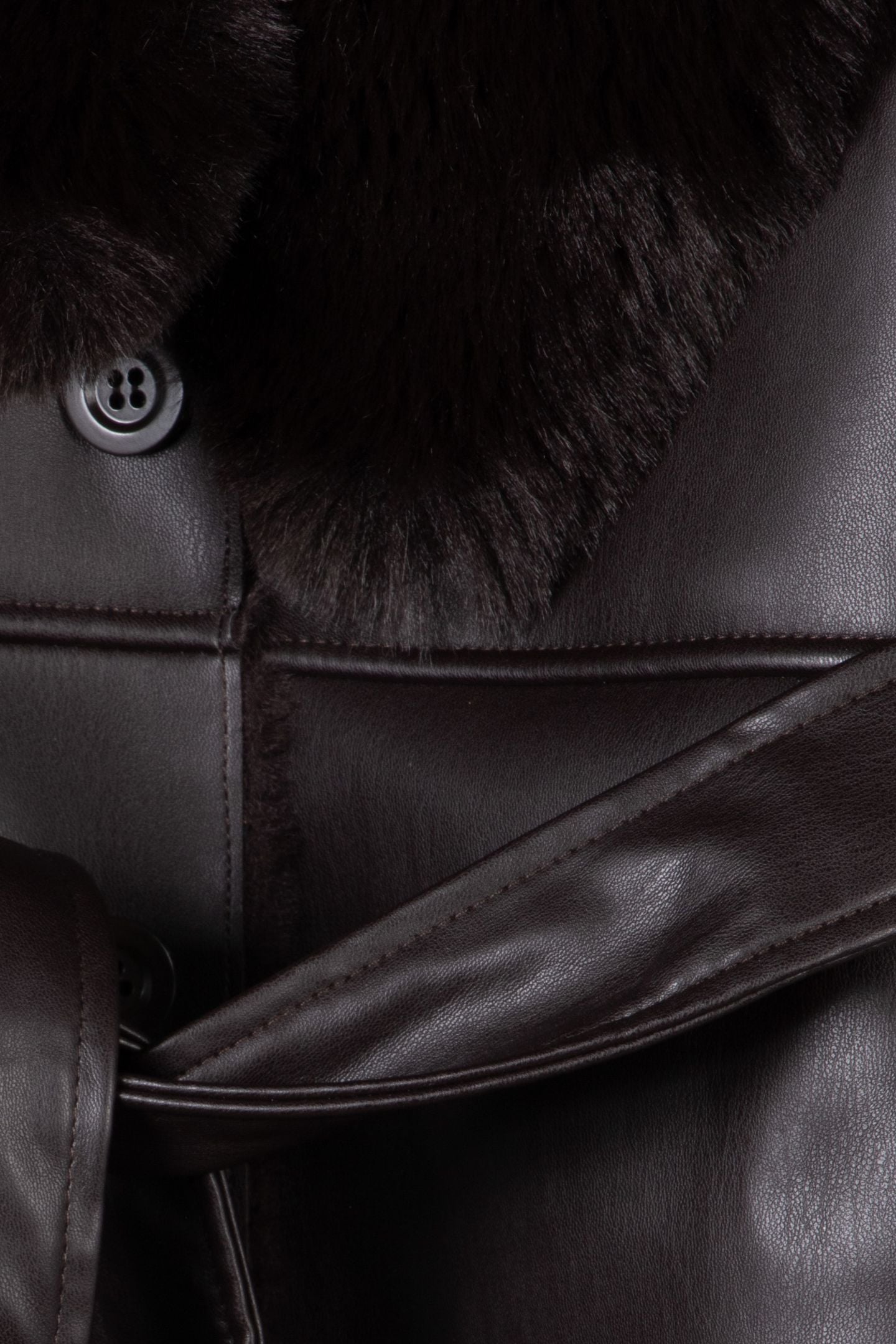 ZOEY FAUX LEATHER CO CHOCOLATE BROWNIE 4