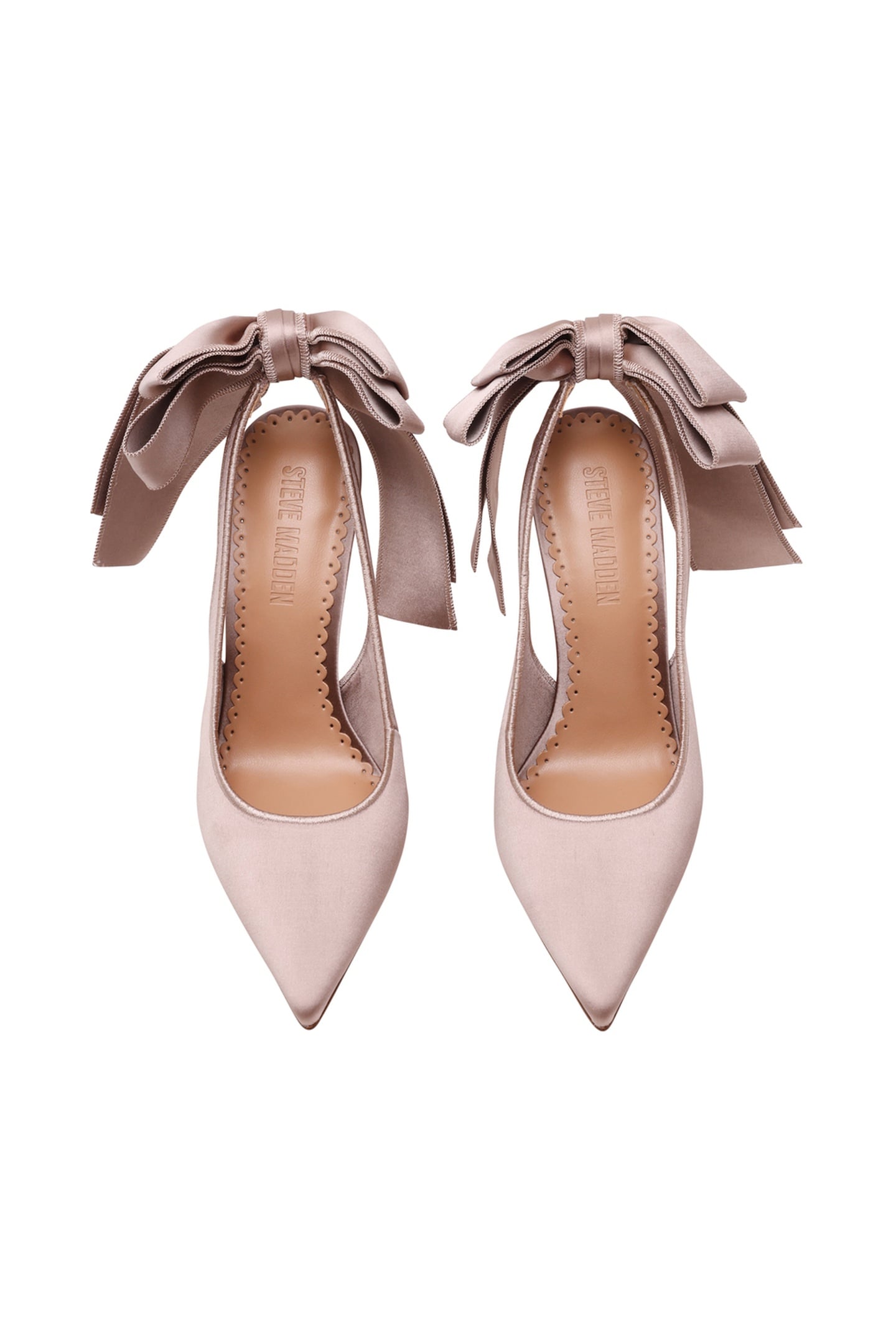 TEACUP PUMPS TAUPE SATIN 6
