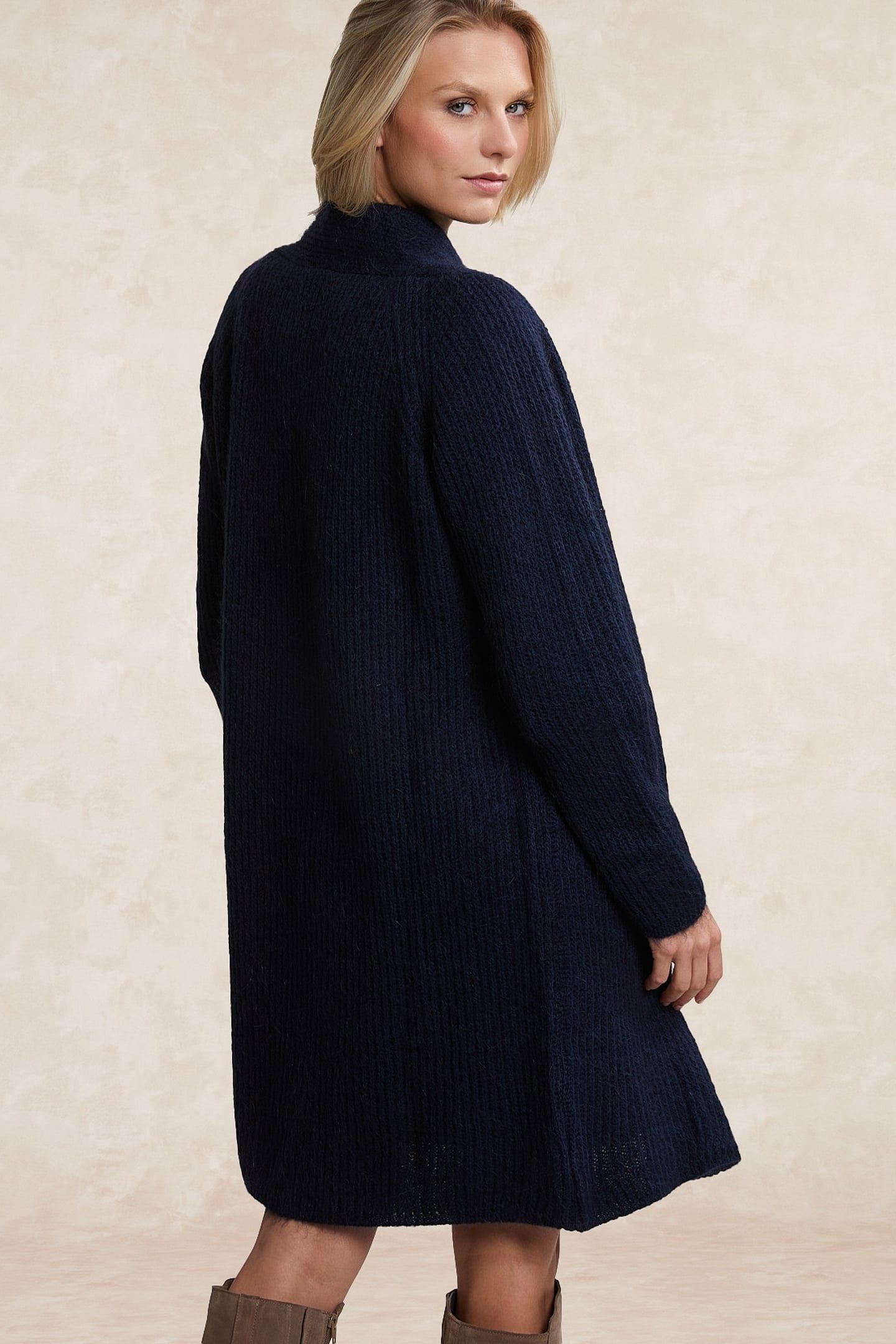 LONG CARDIGAN LONG SLEEVES NAVY 2