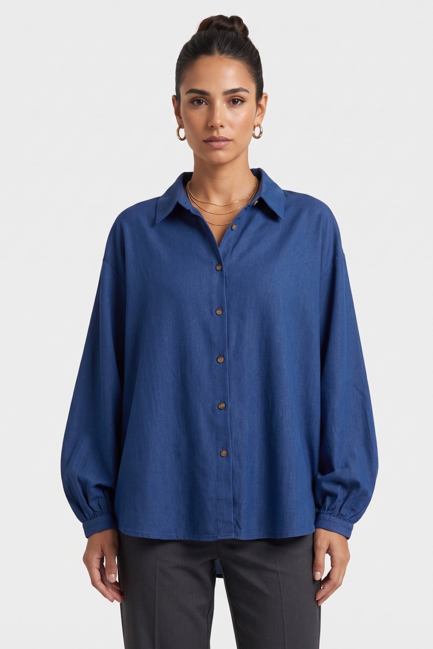 LOUISE BLOUSE BLUE 1
