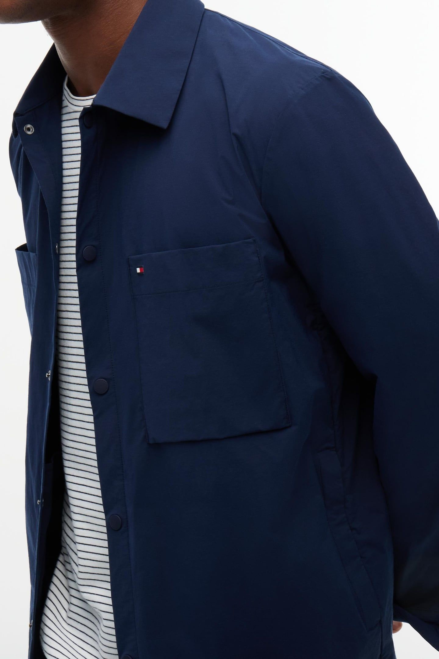 SPORTY TECH SHIRT JACKET CARBON NAVY 5