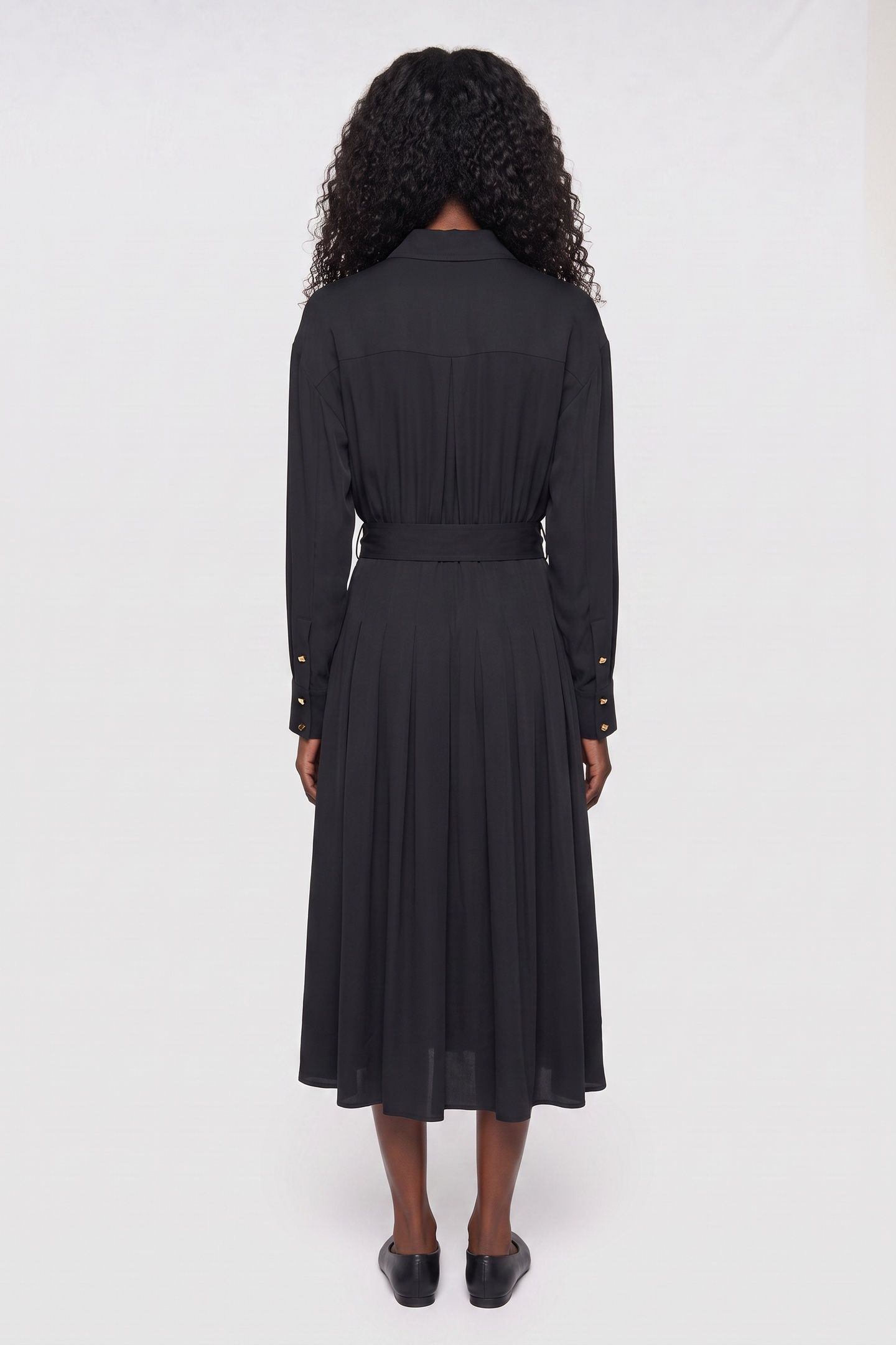 ANITA CHEMISIER LONG JET BLACK A996 2