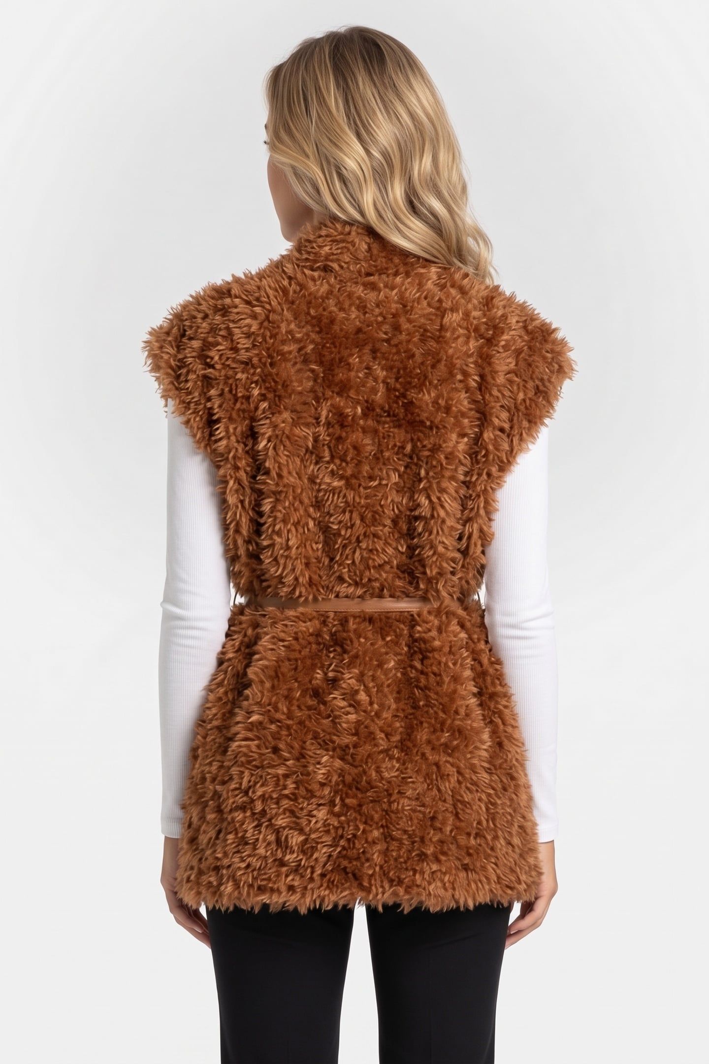 DIAZ GILET BROWN 2