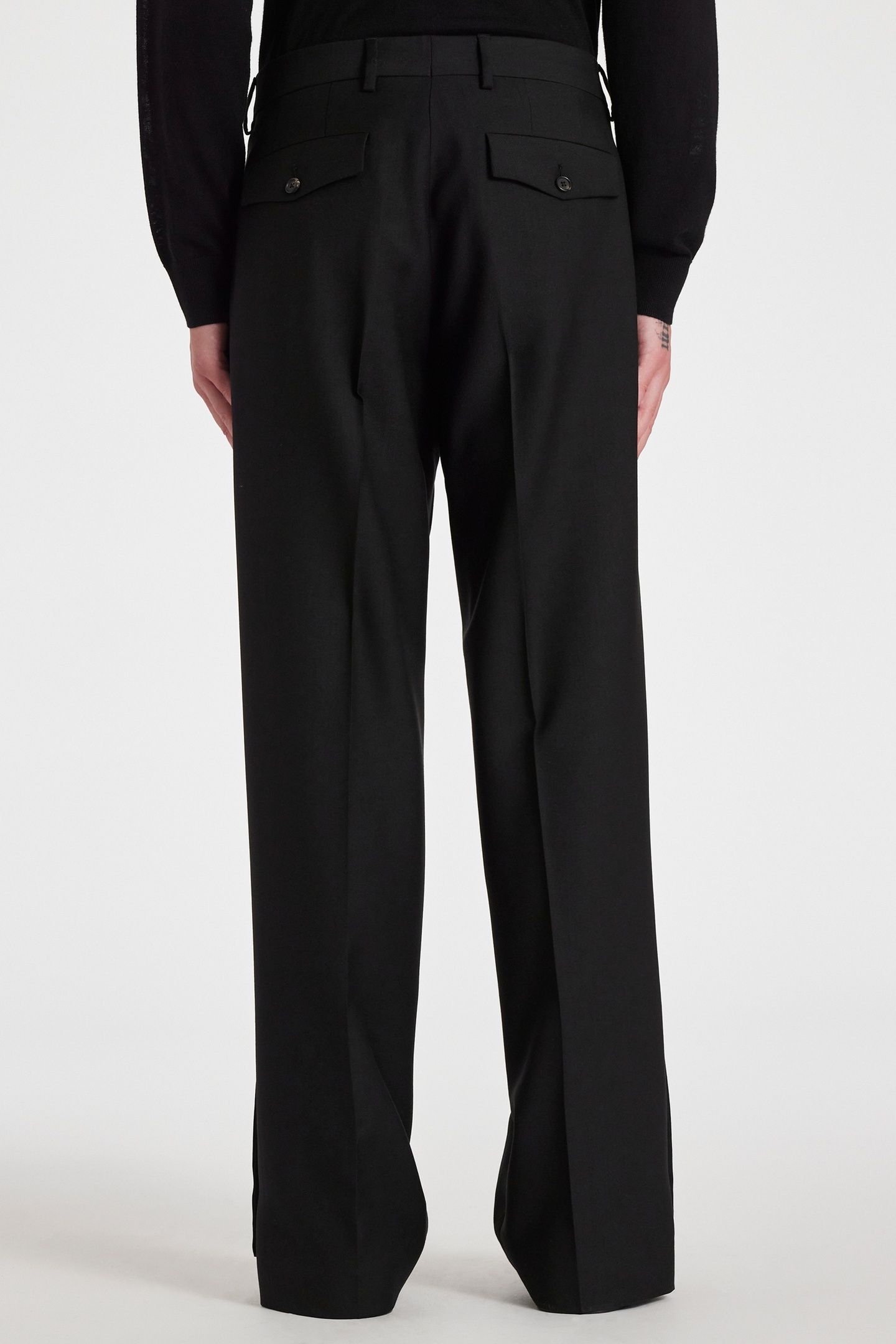 MENS SLIM FIT TROUSER BLACK 2