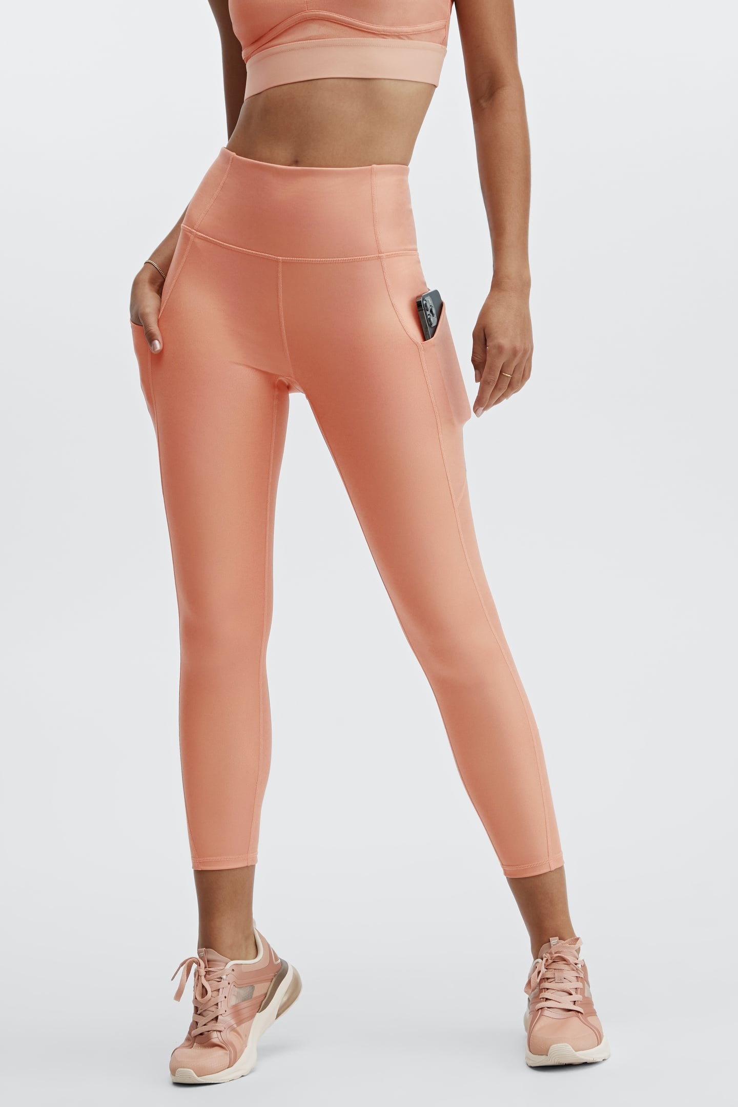 HIGH-WAISTED POCKET IRIDESCENT LUXE 7/8 IRIDESCENT COPPER 2