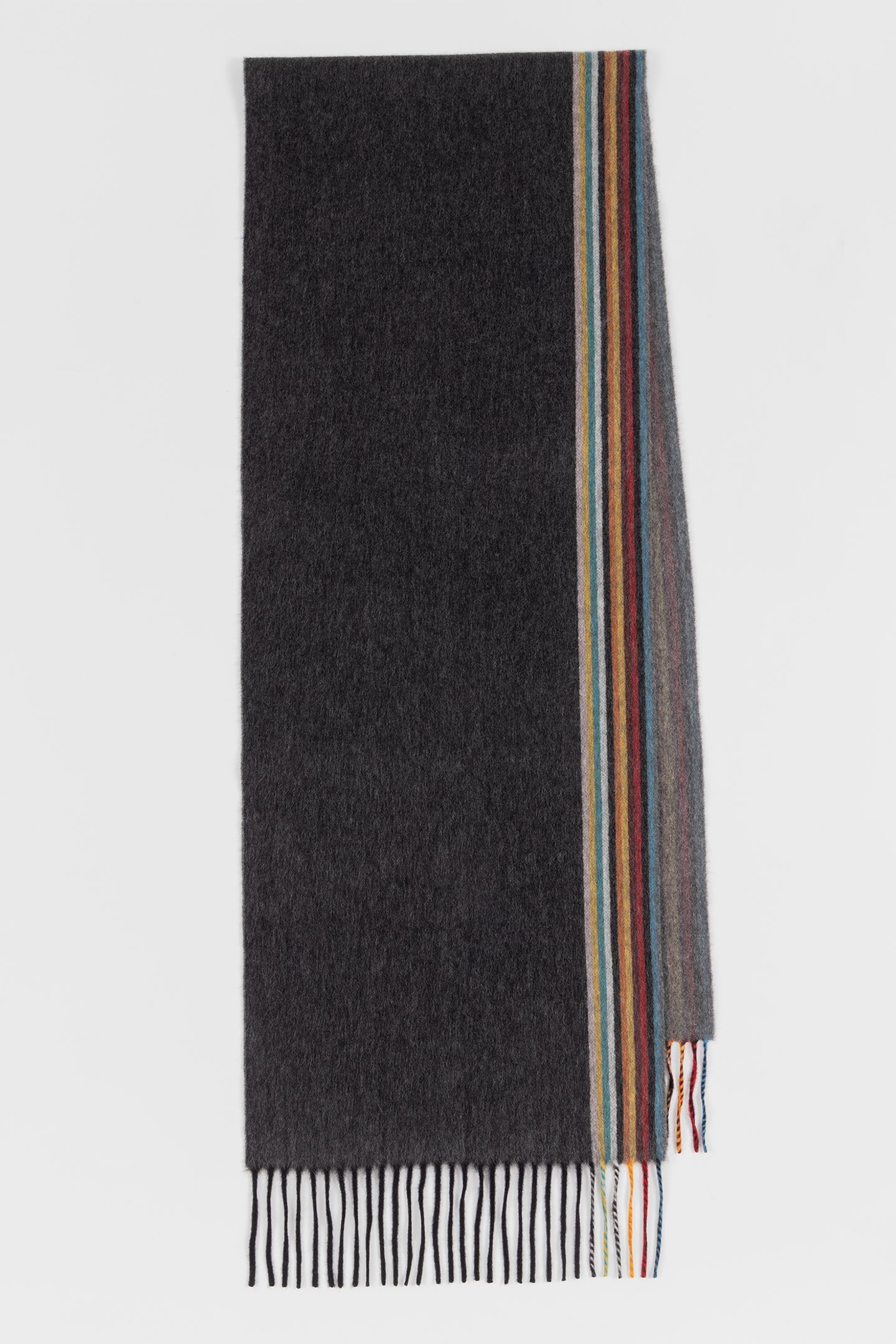 MEN SCARF SIG WOVEN EDGE BLACK 3