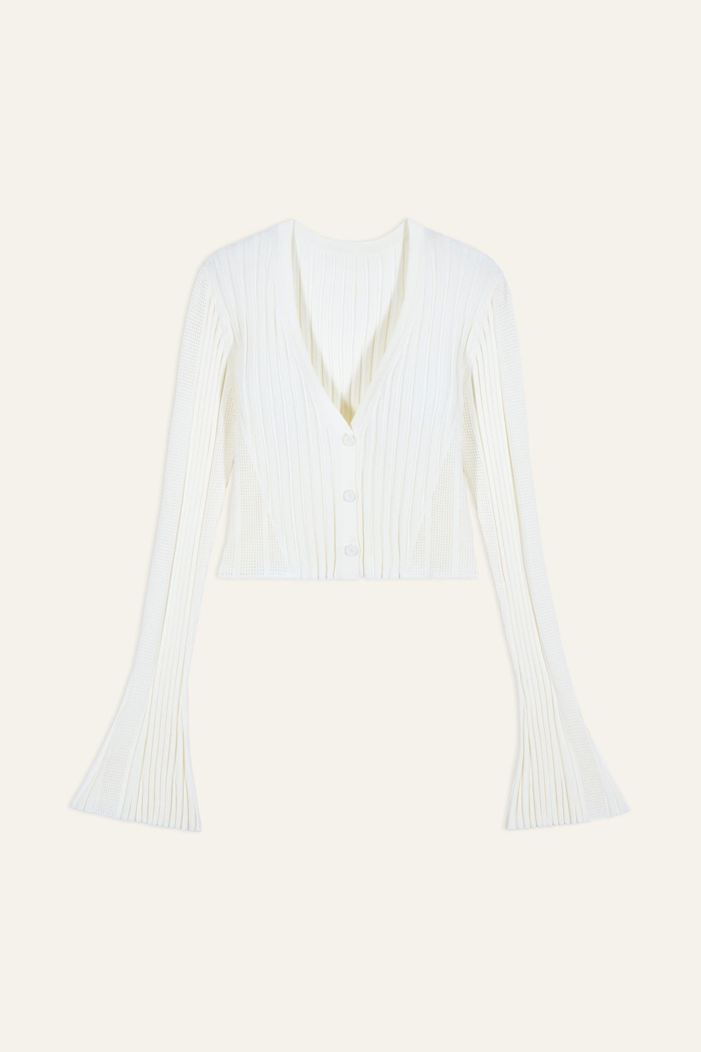 SHORT CARDIGAN BLANC 3