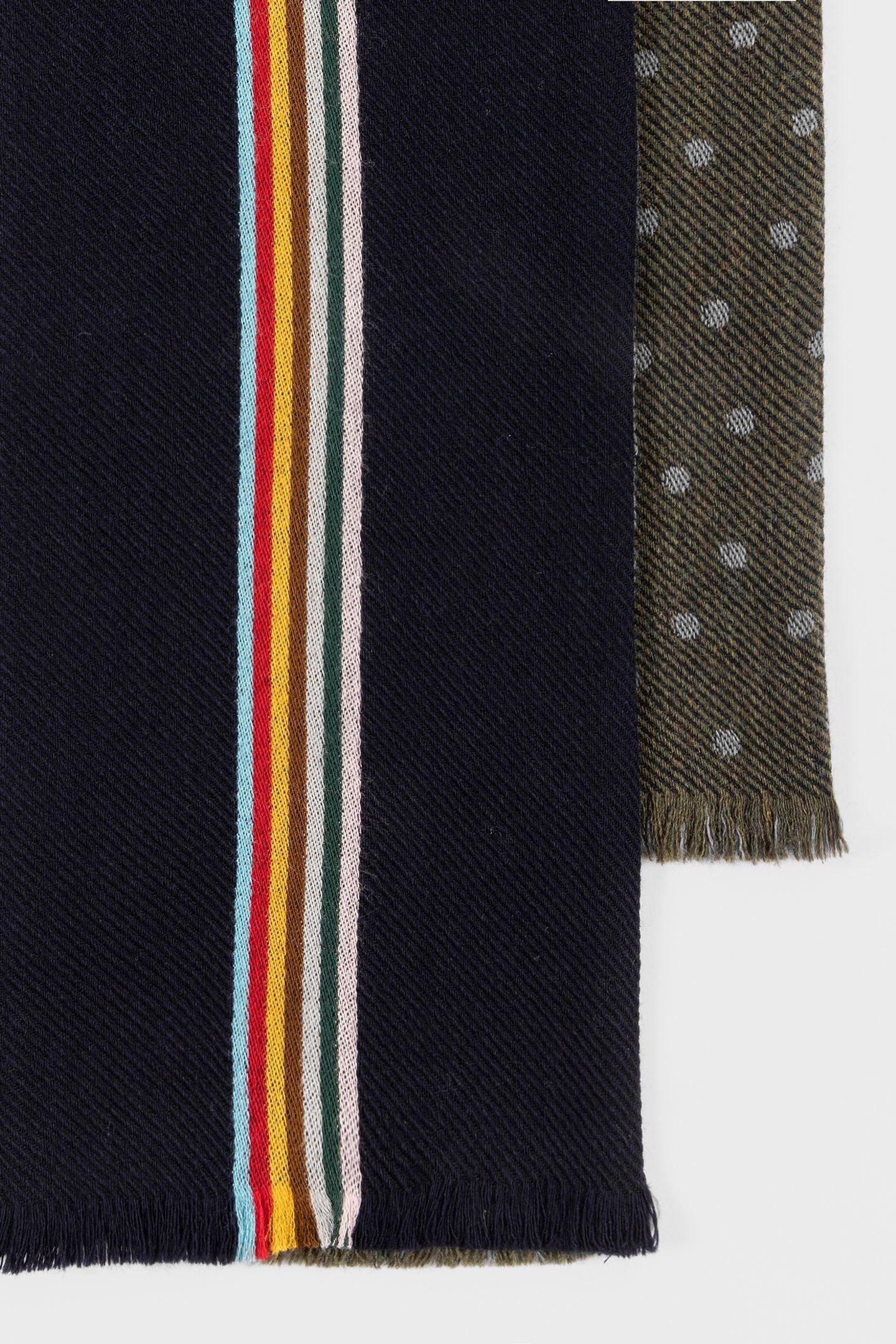 MEN SCARF SKINNY SIGNTR NAVY 2