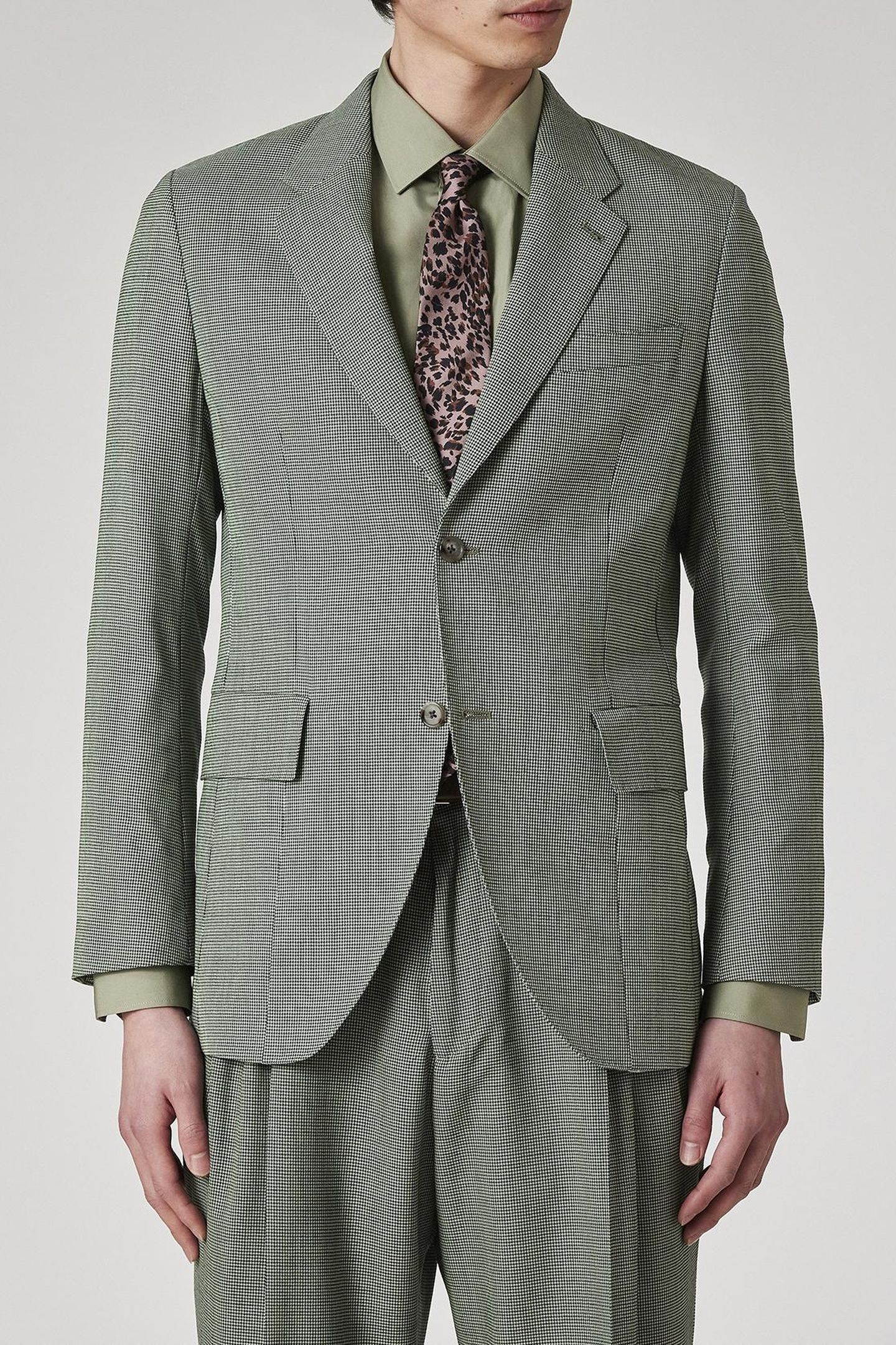 MENS 2 BUTTON JACKET GREEN 1