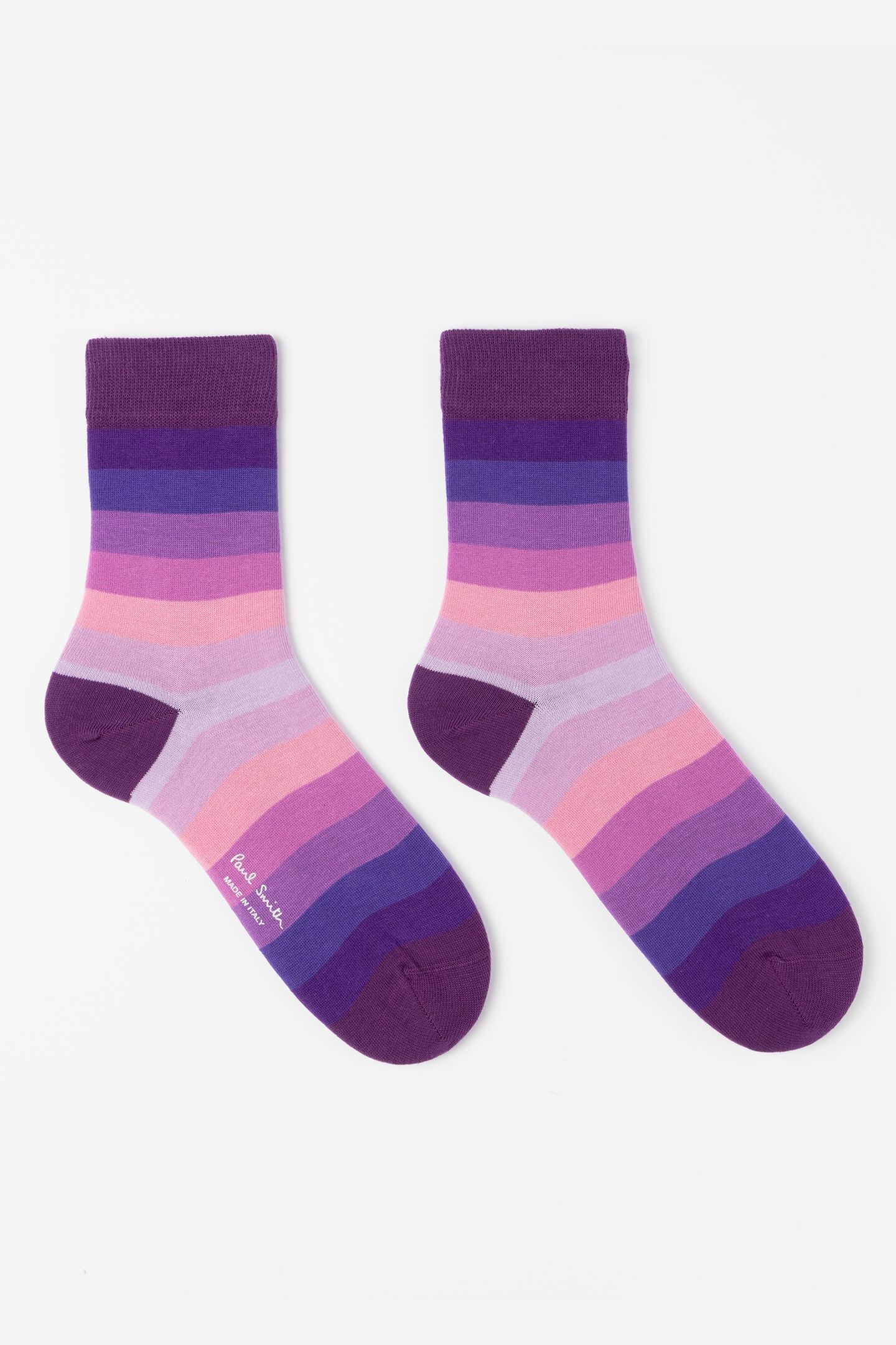 WOMEN SOCK ERIN STRIPE DARK VIOLET 2
