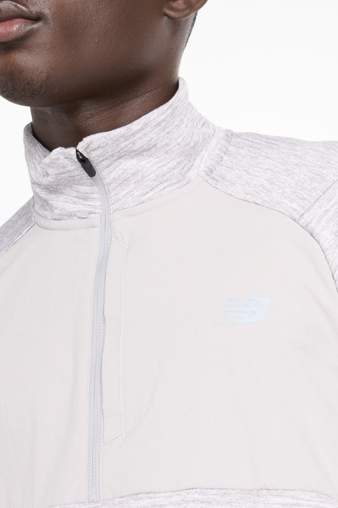 RC ESSENTIAL HEAT GRID 1/2 ZIP ATHLETIC GREY 10