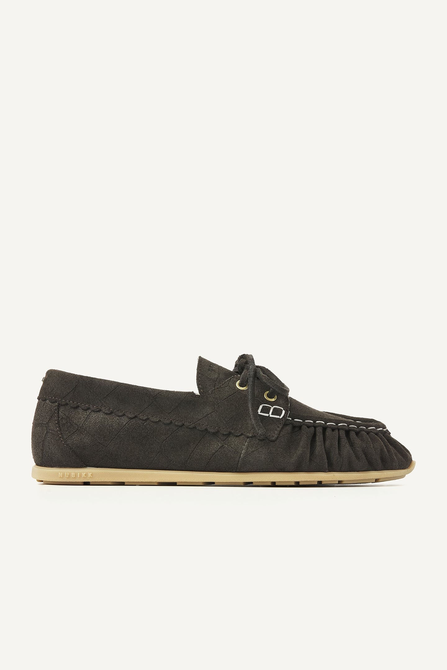 RILEY JADE (L) BROWN CROCO SUEDE 1