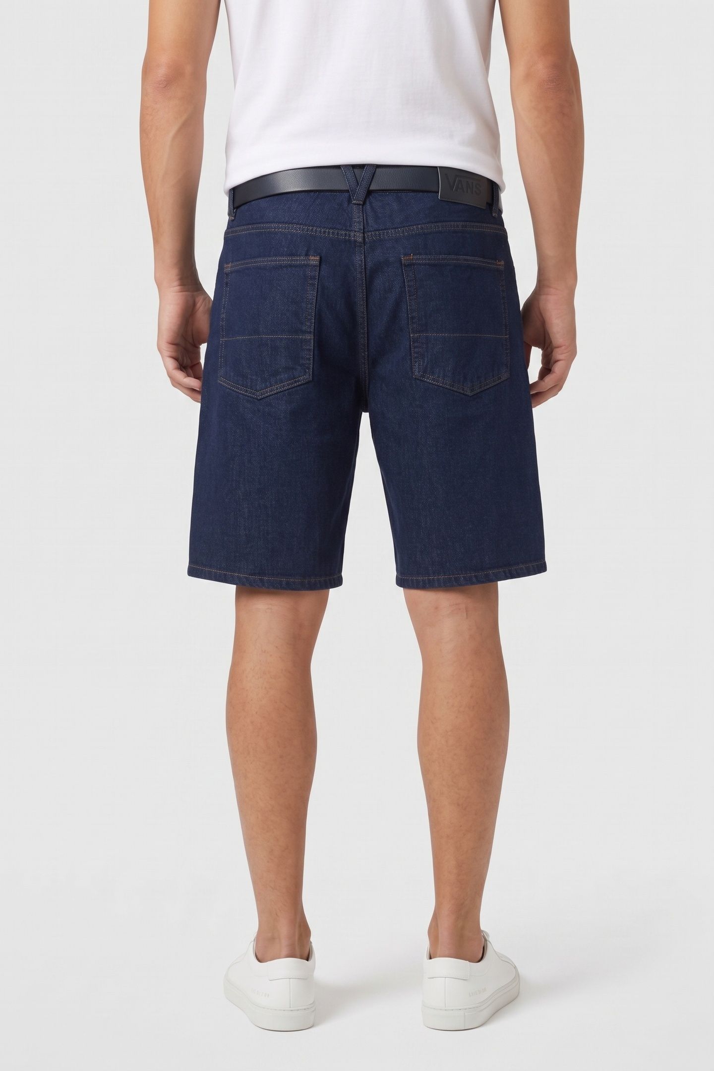 CHECK-5 BAGGY DENIM SHORTS BLUE 2
