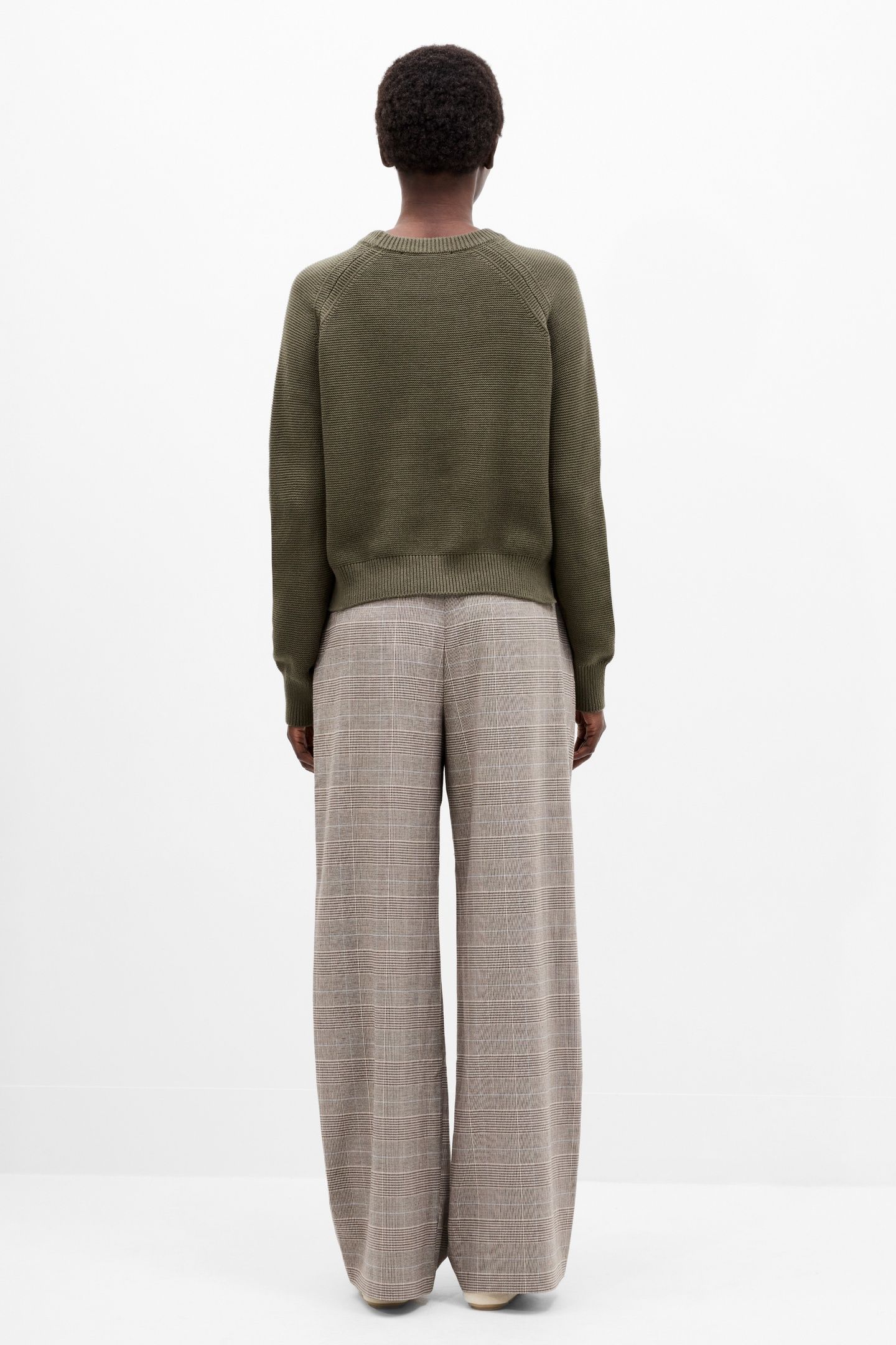 LILY MOZART CREW NK JUMPER KHAKI GREEN KHAKI GREEN 3