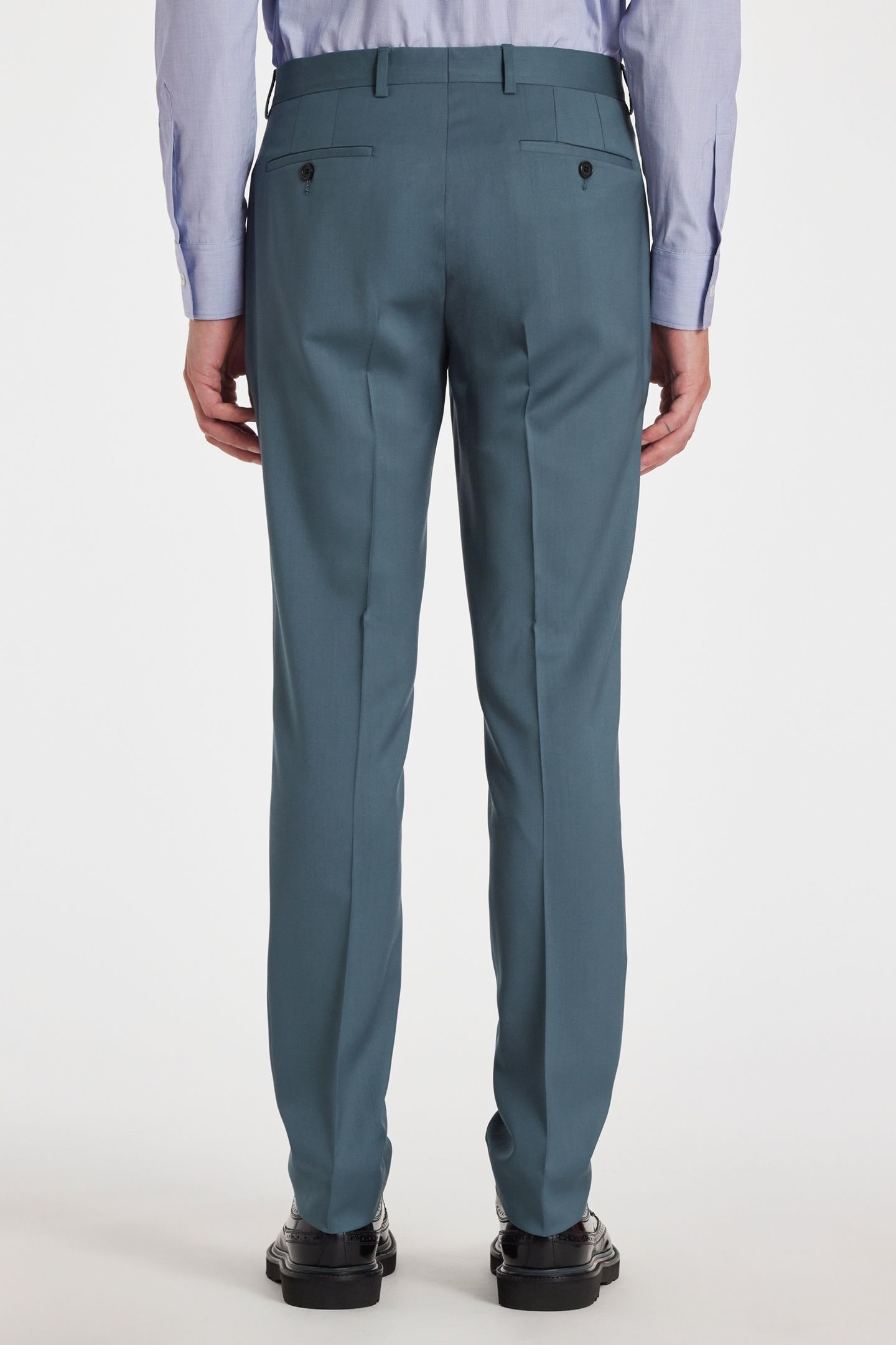 MENS 2 BUTTON SUIT GREYISH BLUE 5