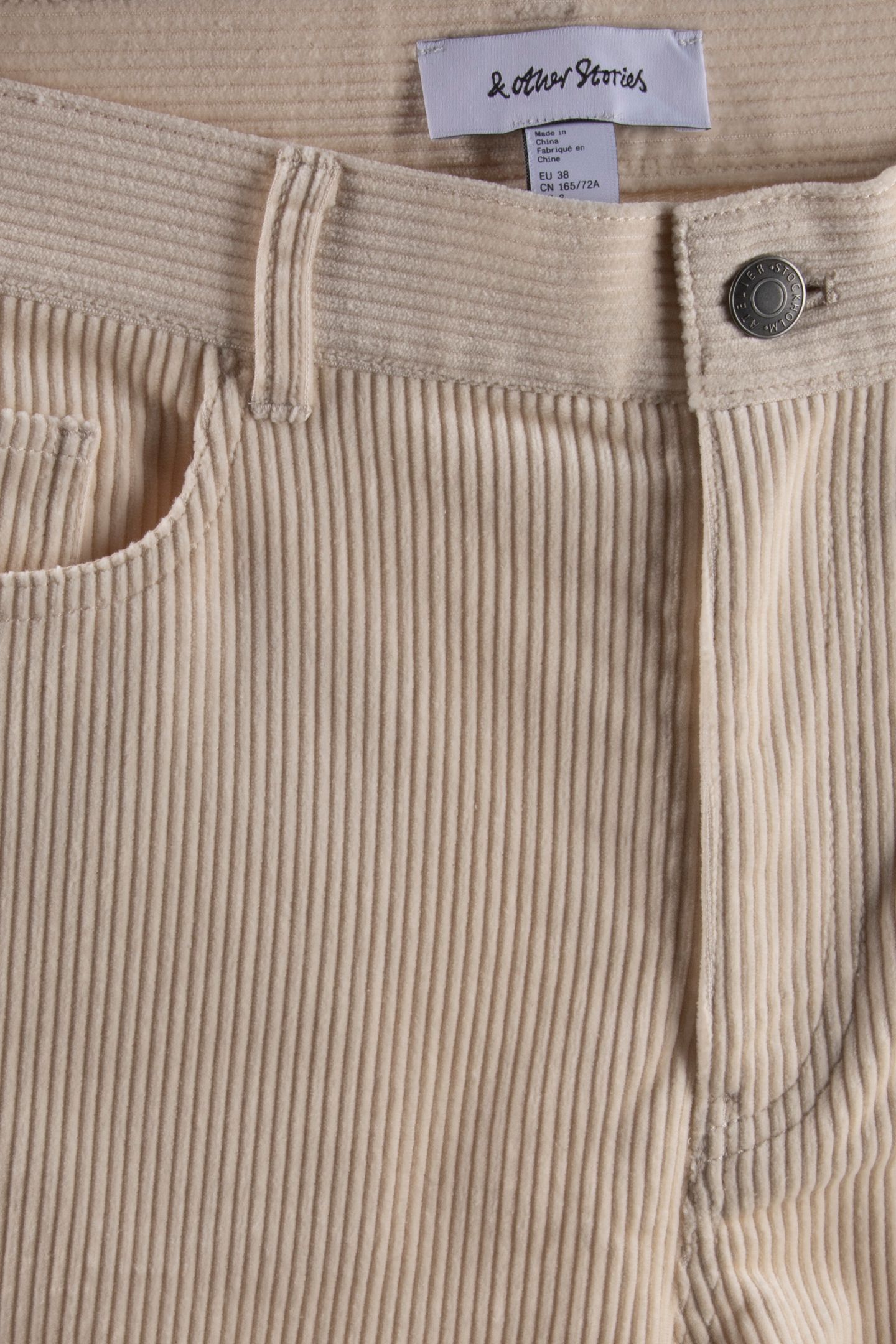 ES BECCA CORD TROUSERS BEIGE 4