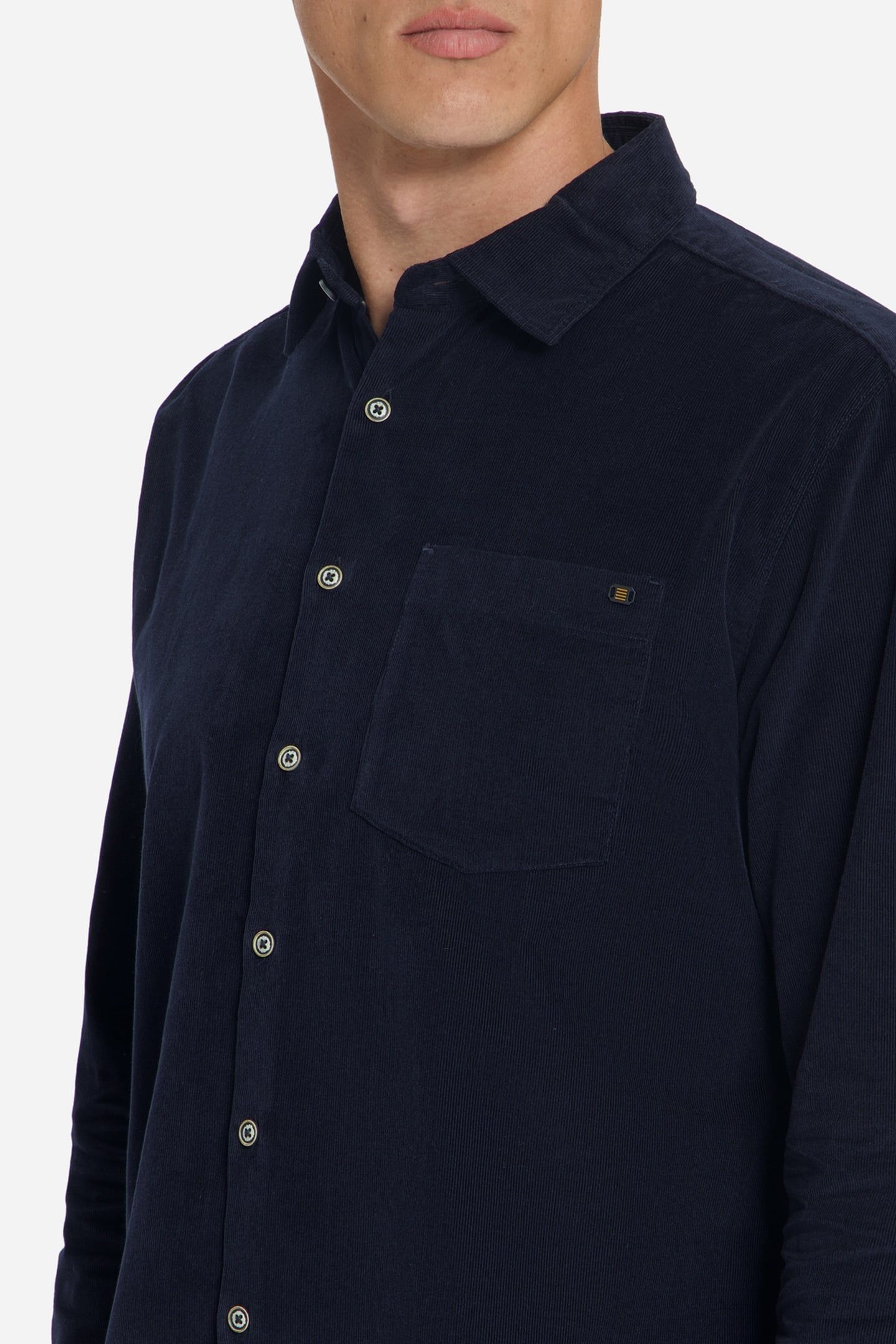 SHIRT BABY CORDUROY CHEST POCKETS DARK NIGHT 6