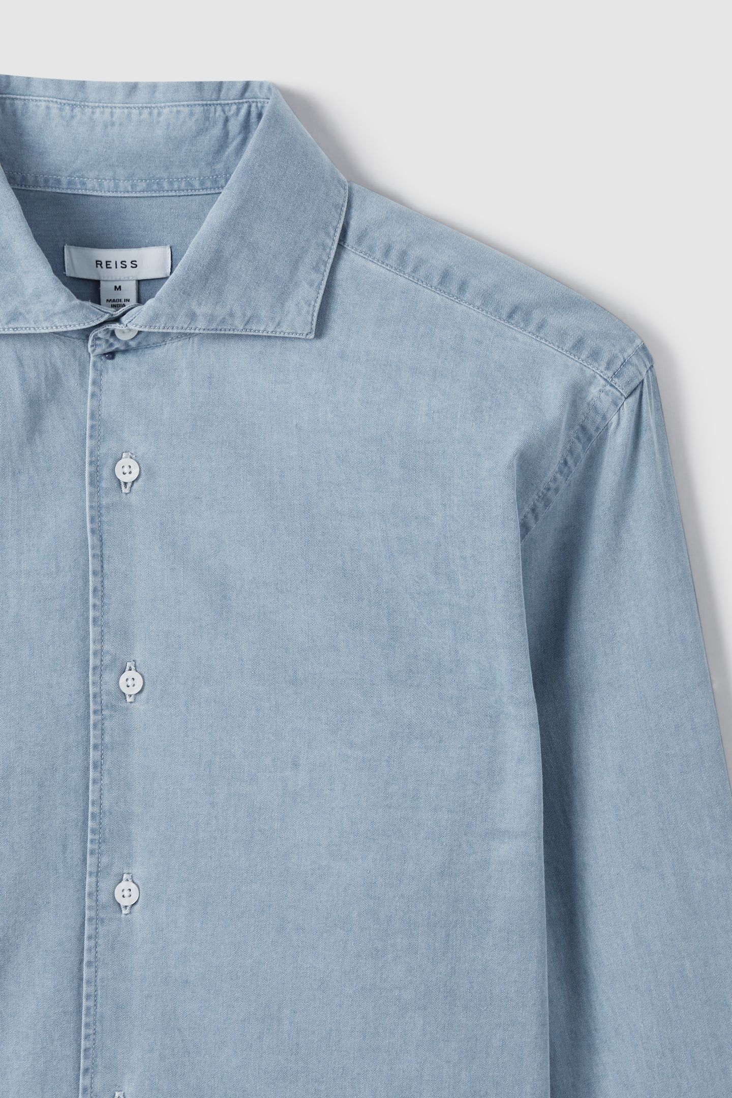 LS WASHED CHAMBRAY SHIRT BLUE 6
