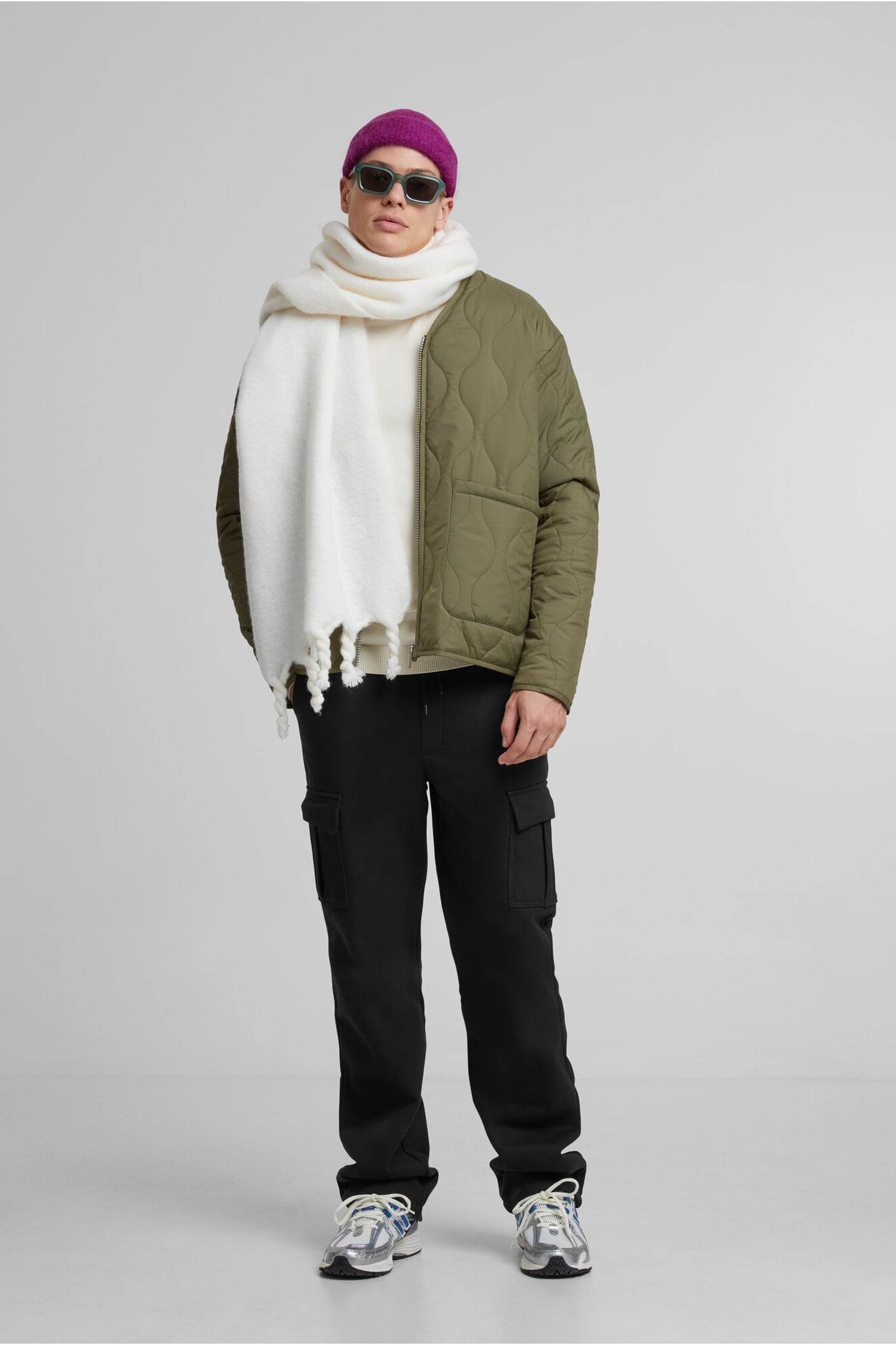 PADDED QUILTING JACKET OLIVE 5