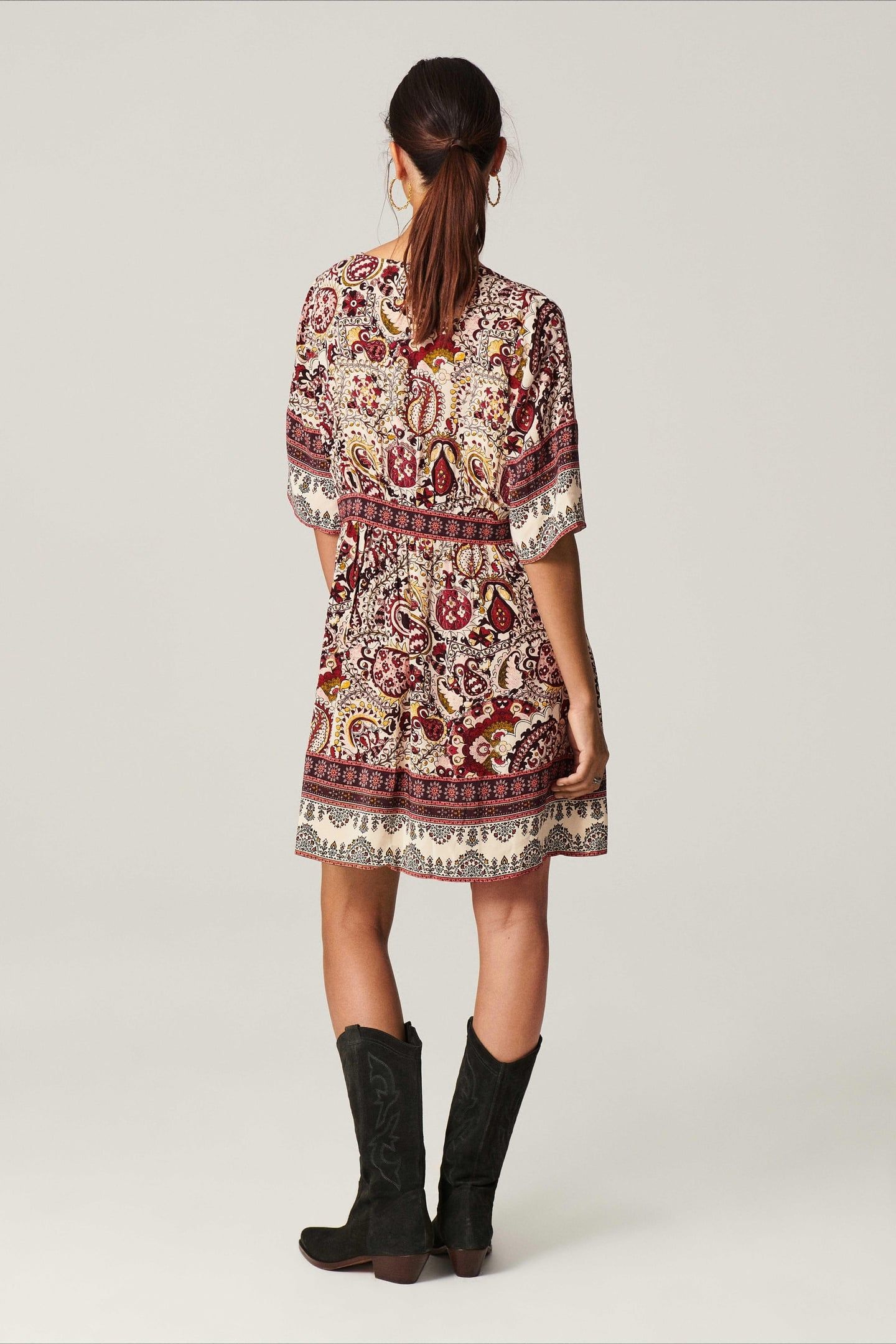 MINI DRESS ECRU 2