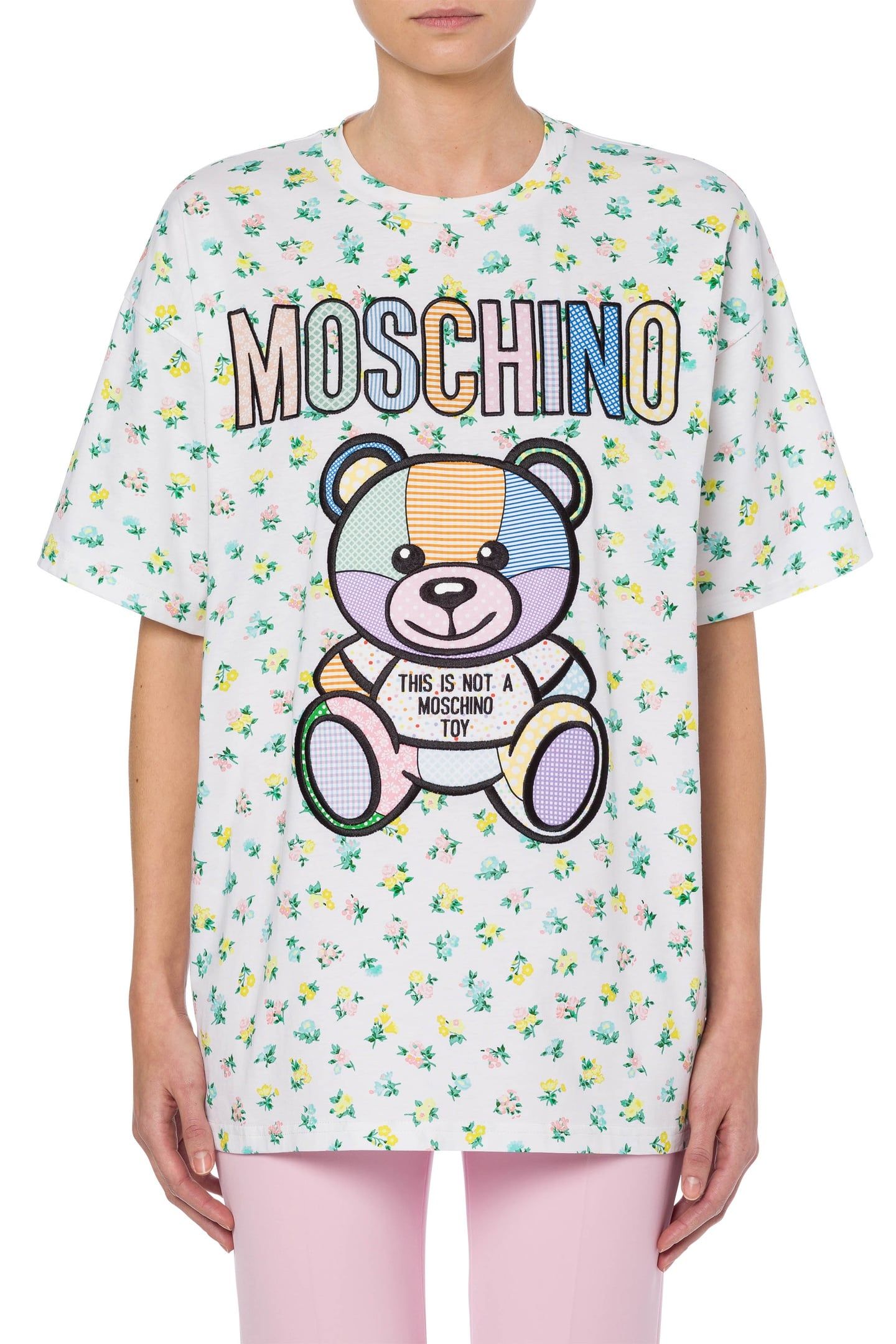 TEDDY PATCHWORK FLORAL T-SHIRT WHITE 1