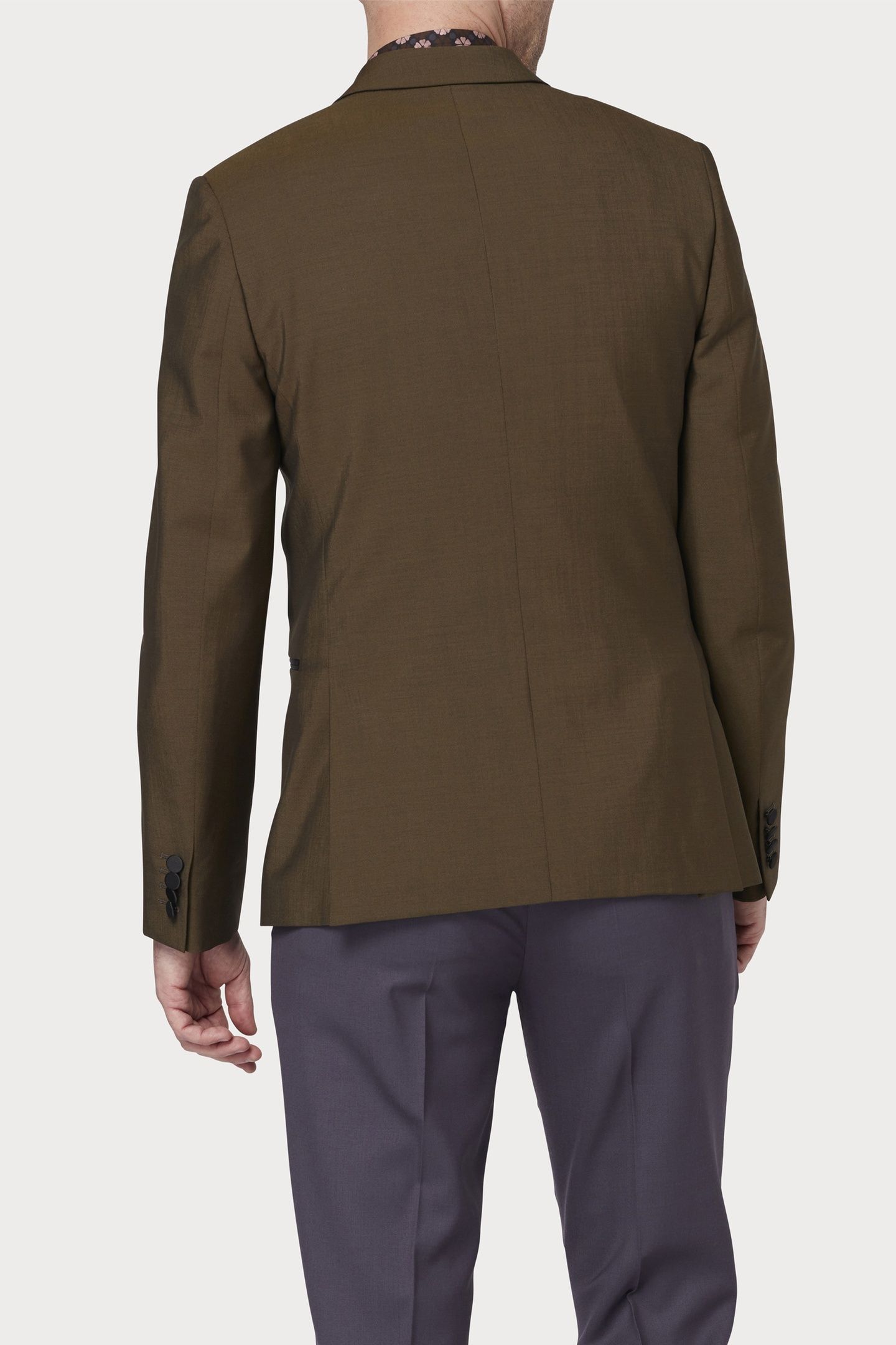 MENS 2 BUTTON JACKET BROWN 10