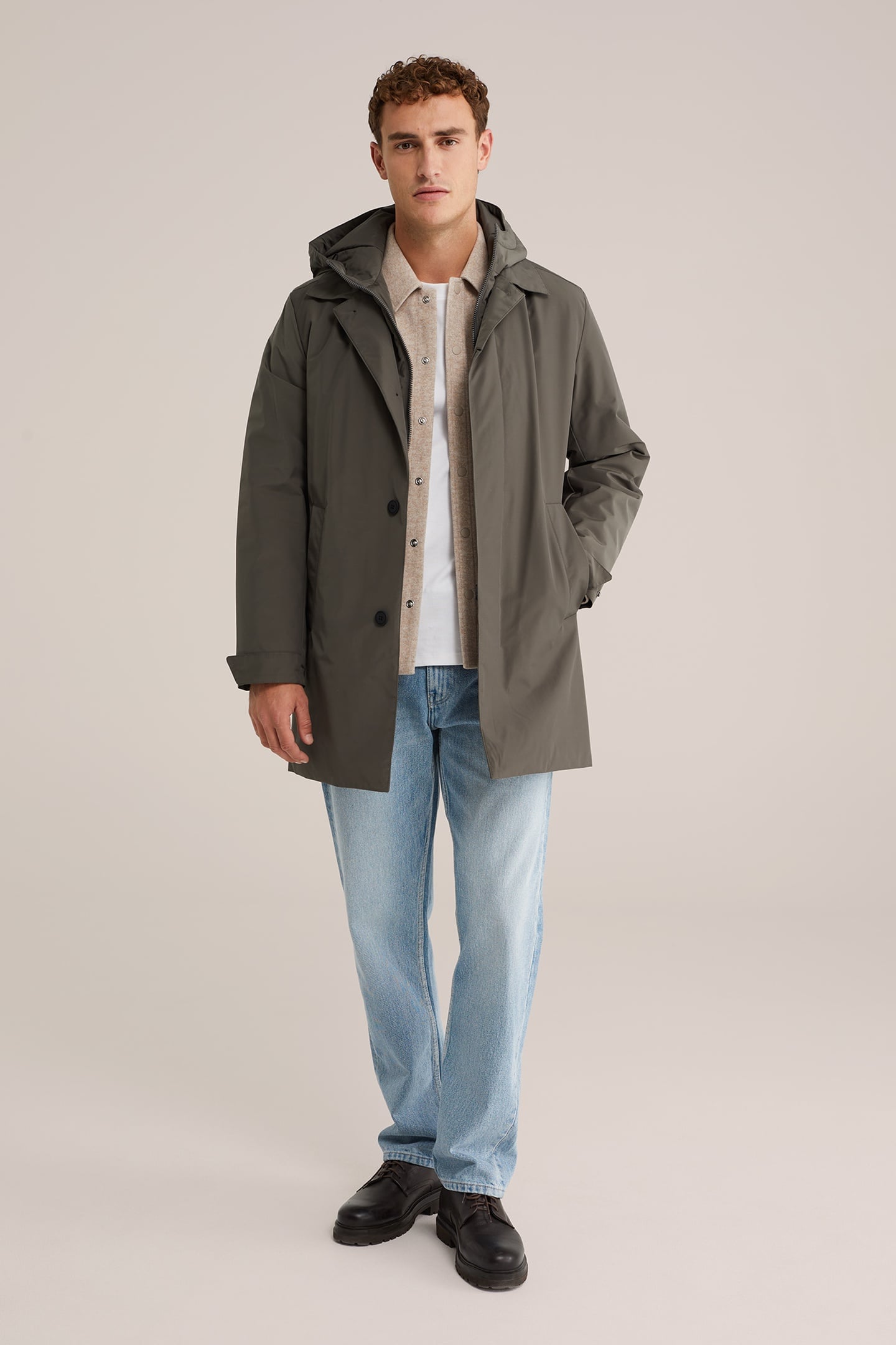 COAT GREYISH GREEN 1