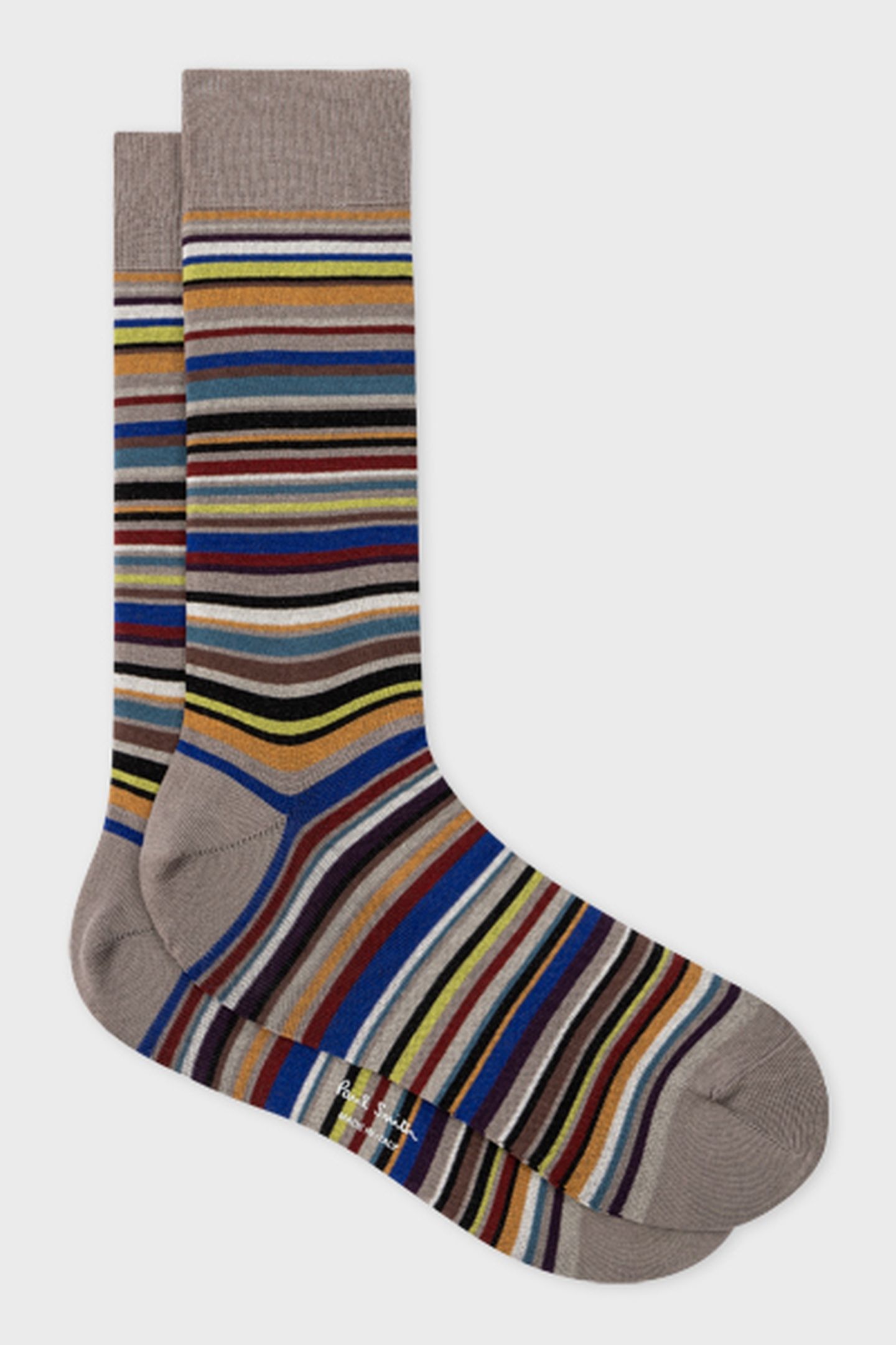 MEN SOCK FARLEY STRIPE SLATE 4