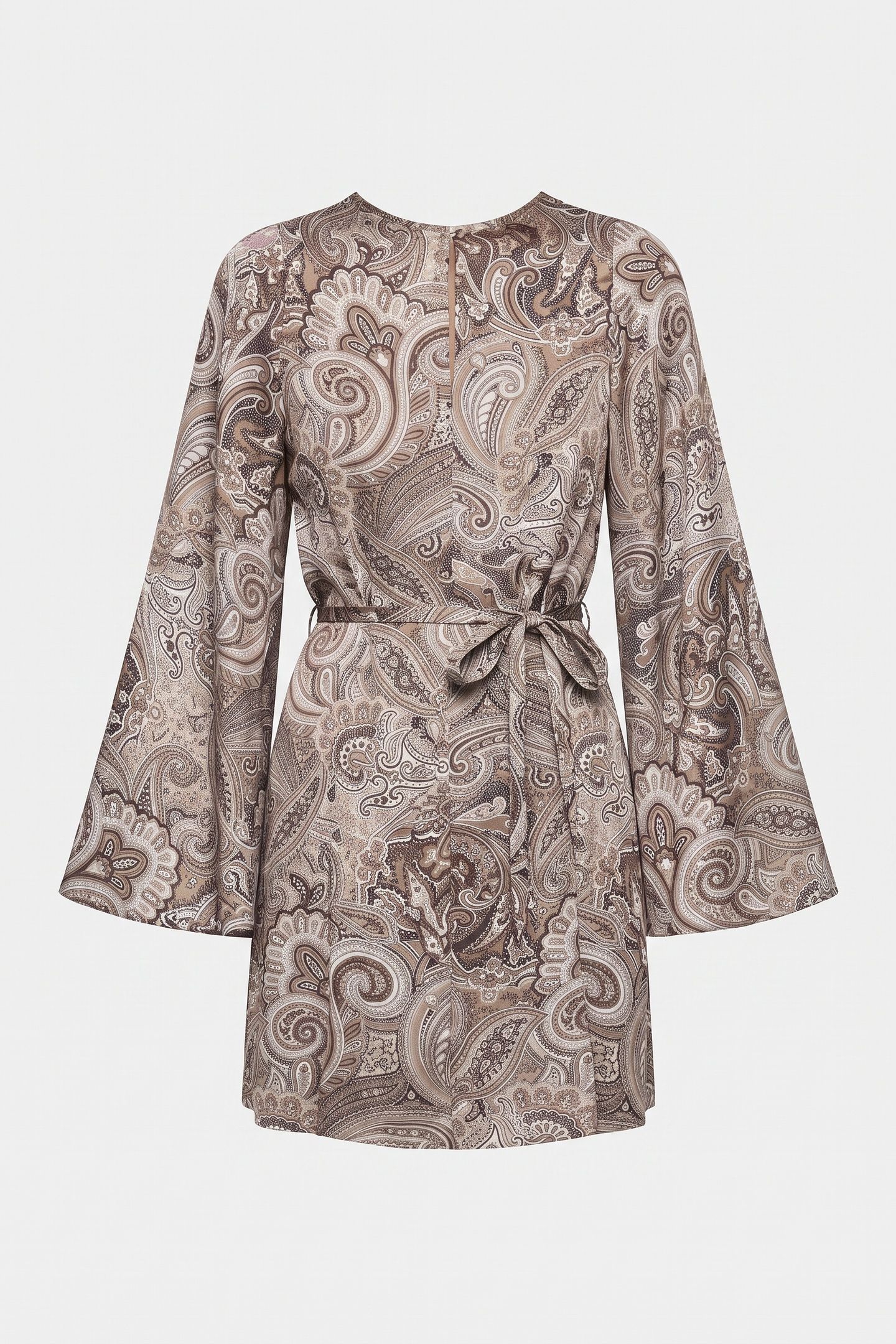 LOREDANA BOAT-NECK M FLORAL PAISLEY TAUPE 3