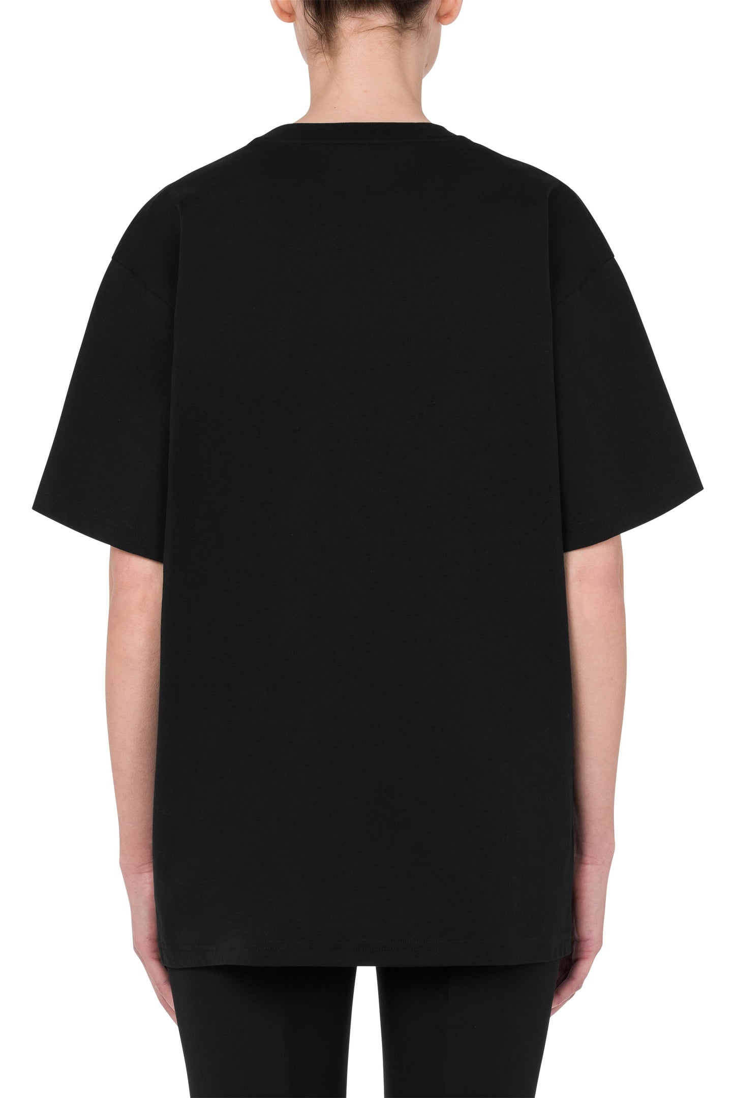 MOSCHINO TEDDY BEAR ORGANIC JERSEY T-SHIRT BLACK 2