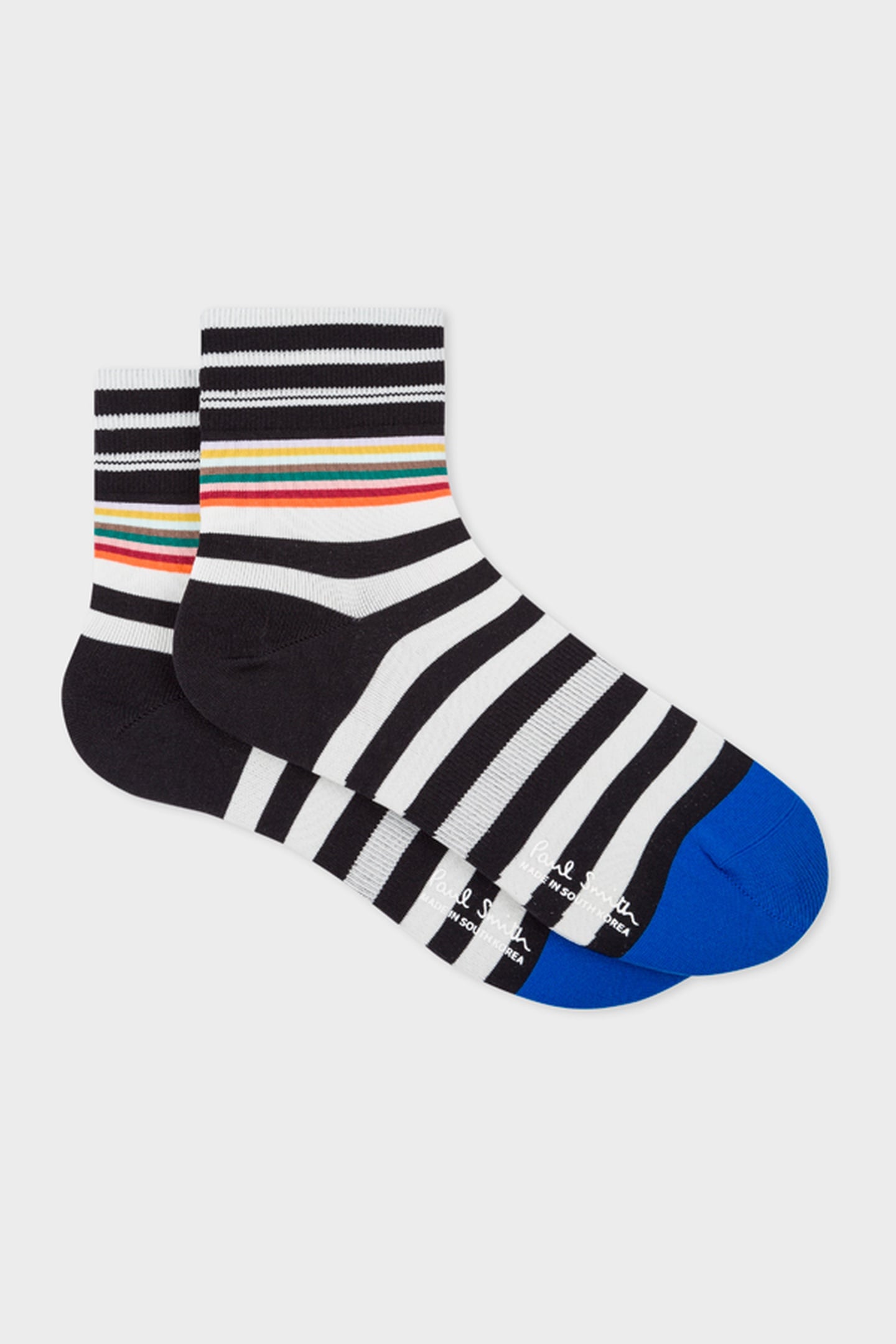MEN CYCLE SOCK TWO STRP BLACK 5