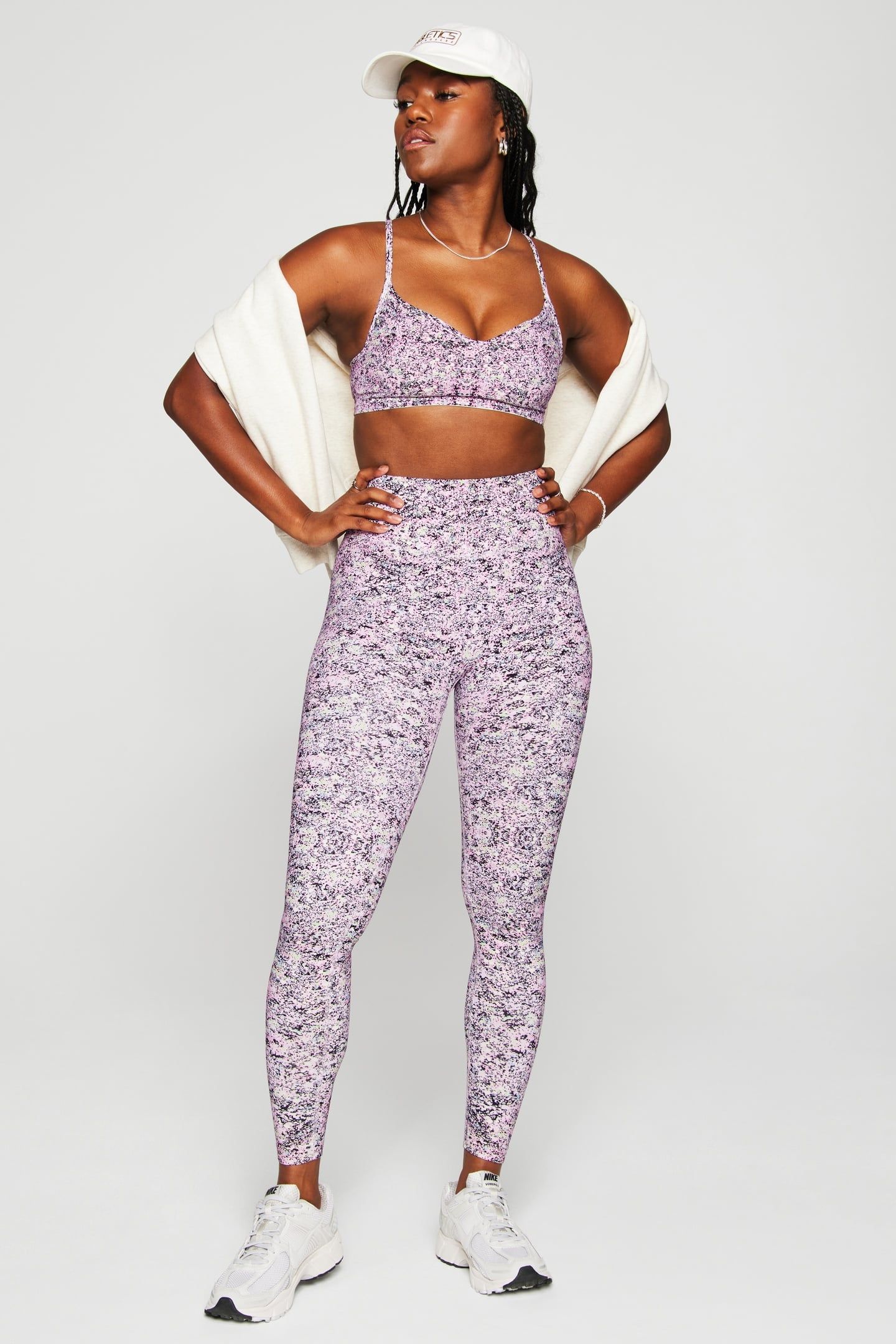 SLEEK SEAMLESS LOW IMPACT BRA COSMIC SPLATTER 2