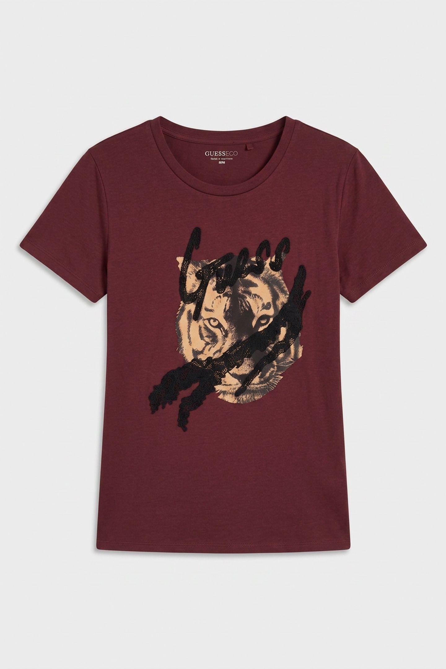 SS GUESS TIGER LACE RED NOIR 4