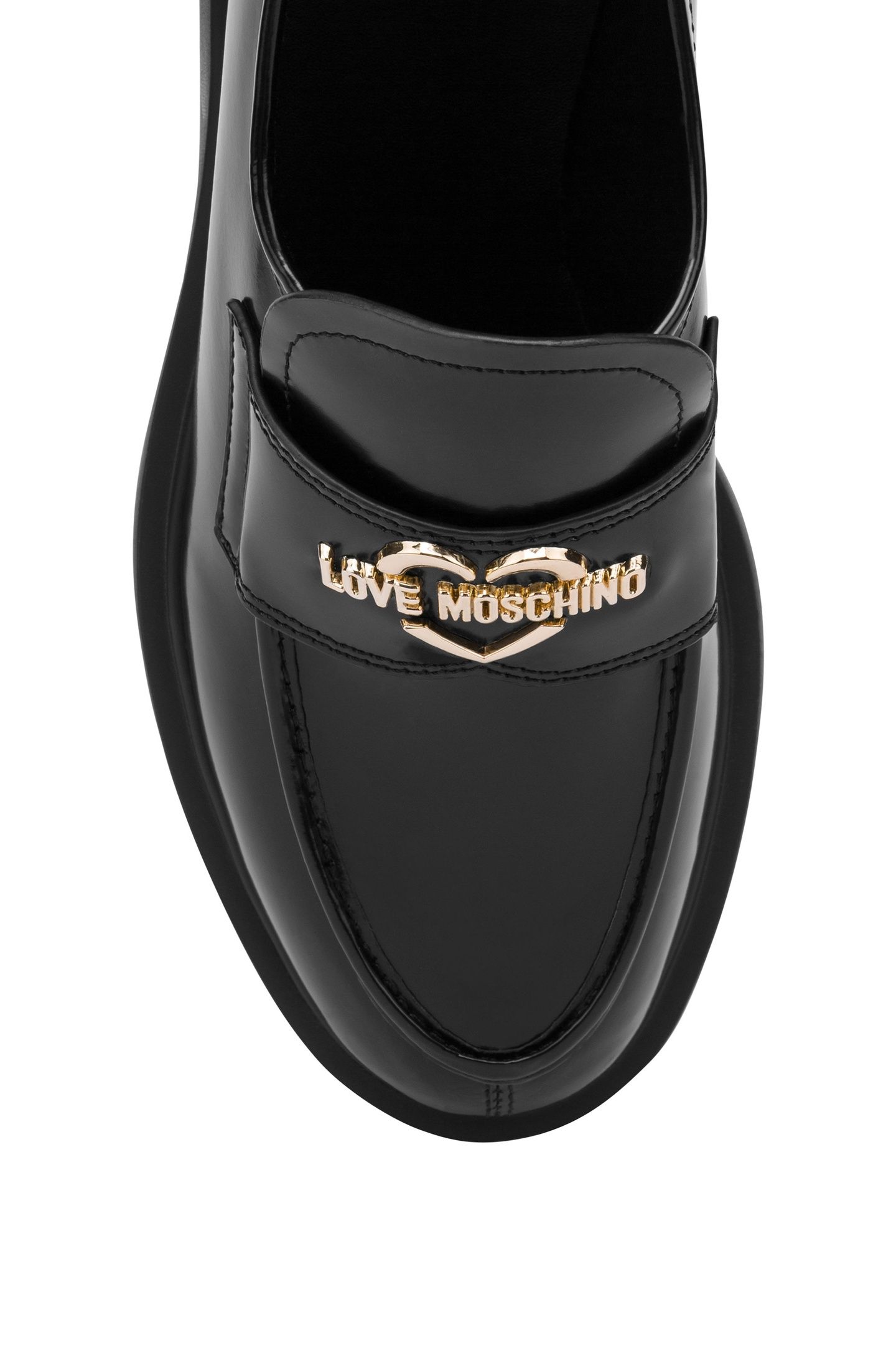 CITY LOVE ABRASIVE CALFSKIN LOAFERS BLACK 4