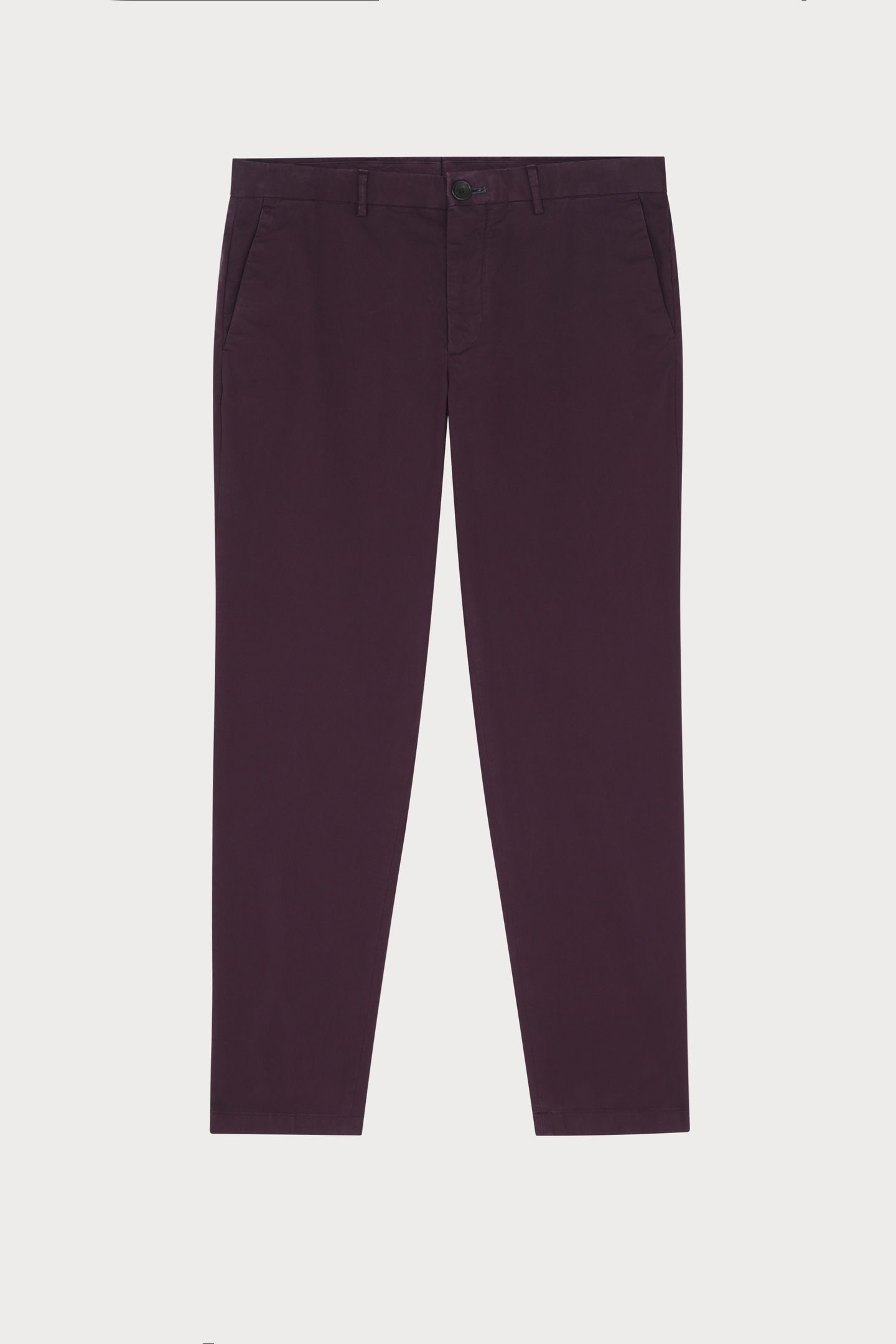 MENS SLIM FIT CLEAN CHINO BS ZEB AUBERGINE 1