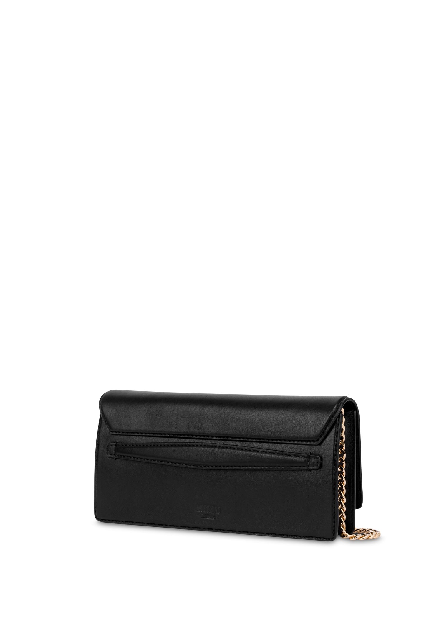 INFLATABLE HEART CALFSKIN CLUTCH BLACK 4