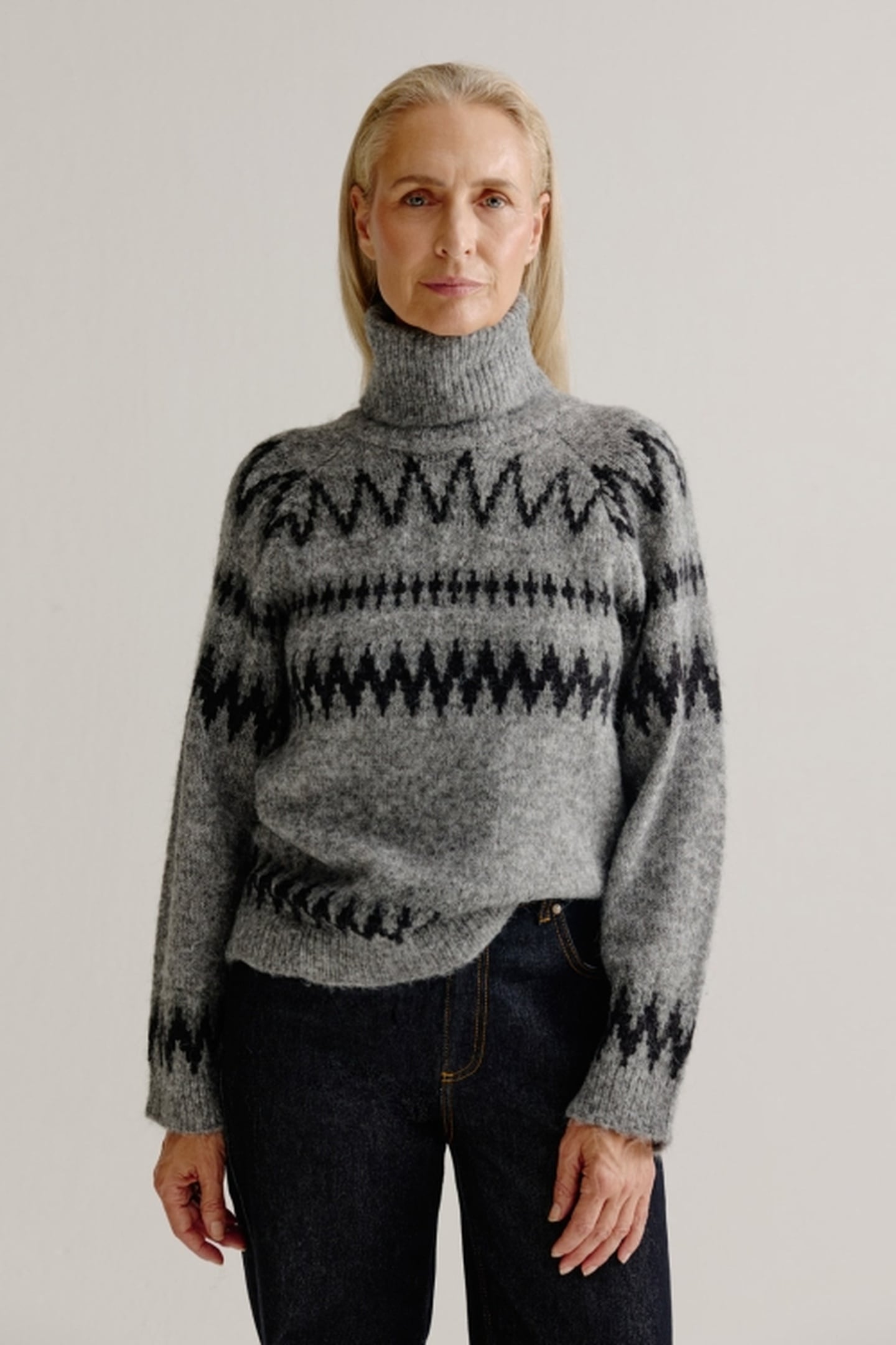 LUDWIG SWEATER LIGHT GREY 1