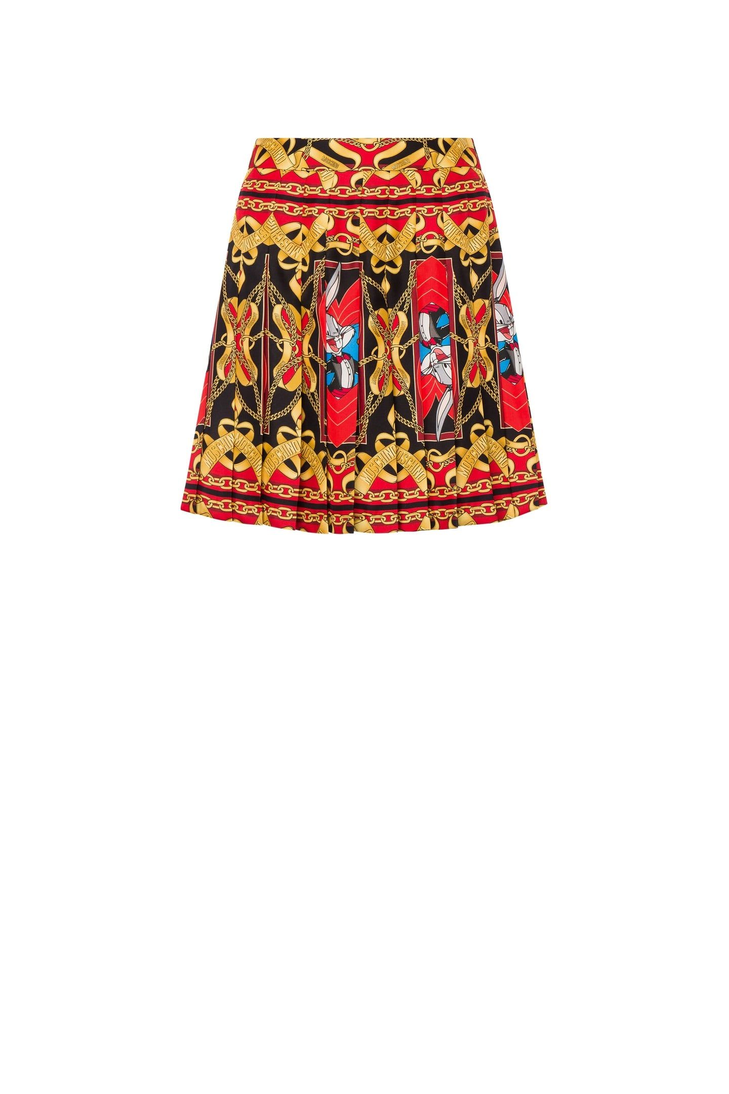 CHINESE NEW YEAR TWILL MINISKIRT RED 3
