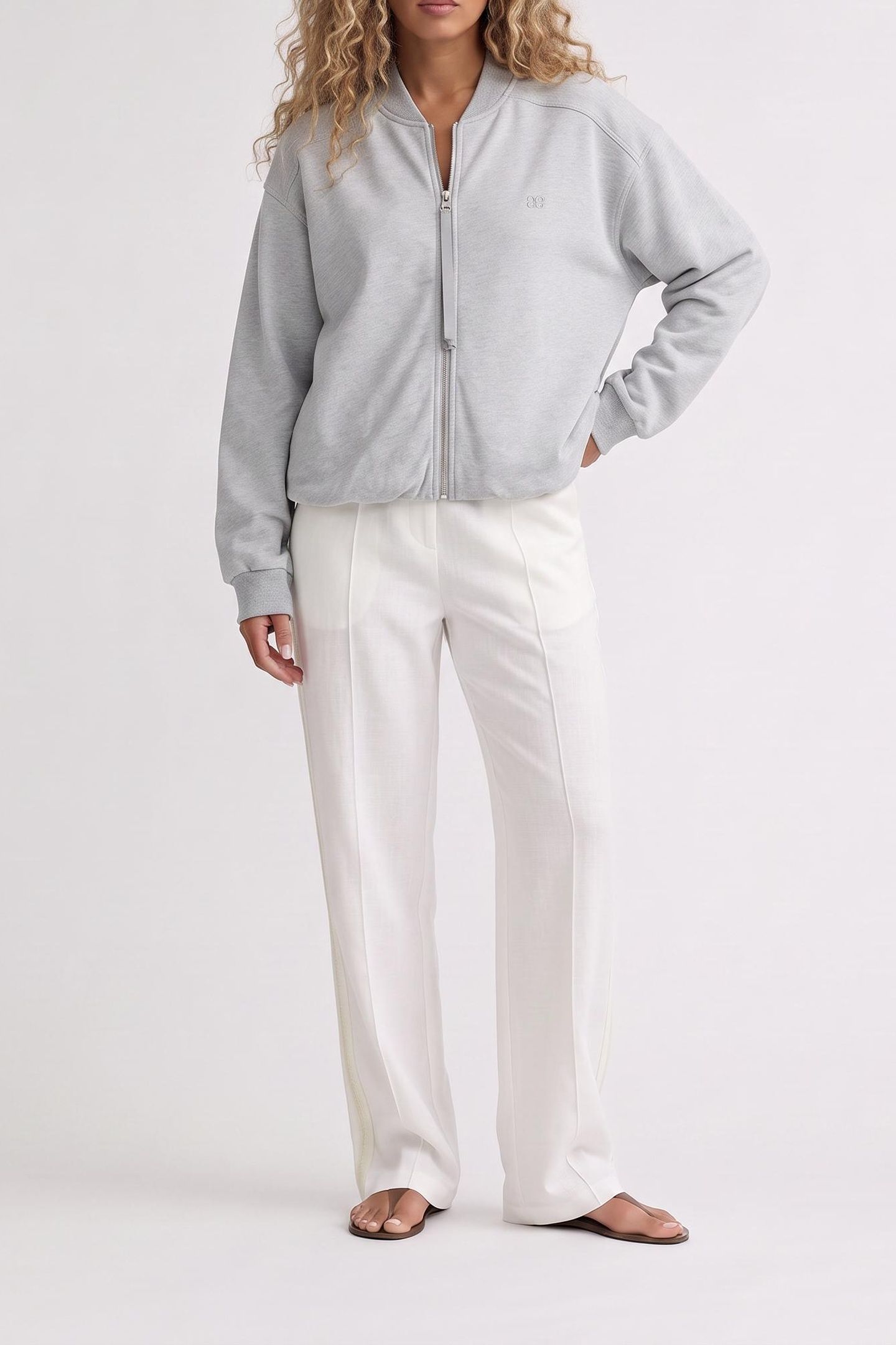 BOMBER DARIA GREY MELANGE 2